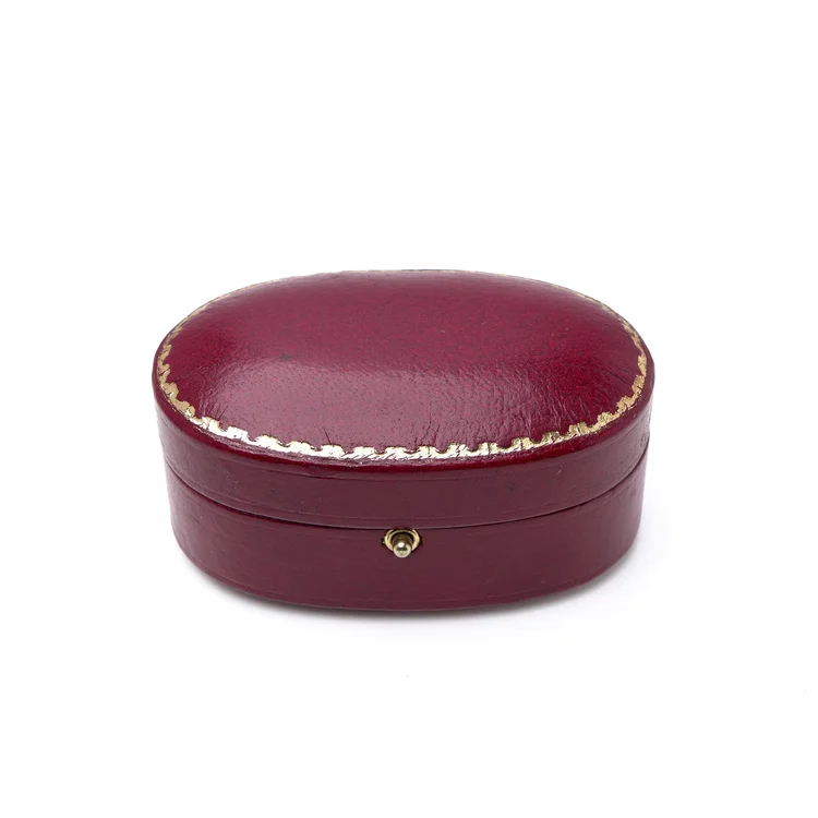 Vintage Hancocks & Co Red Leather Objet d’Art Presentation Box