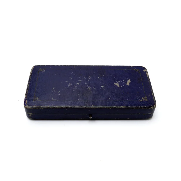 Antique Blue Jewellery Presentation Box