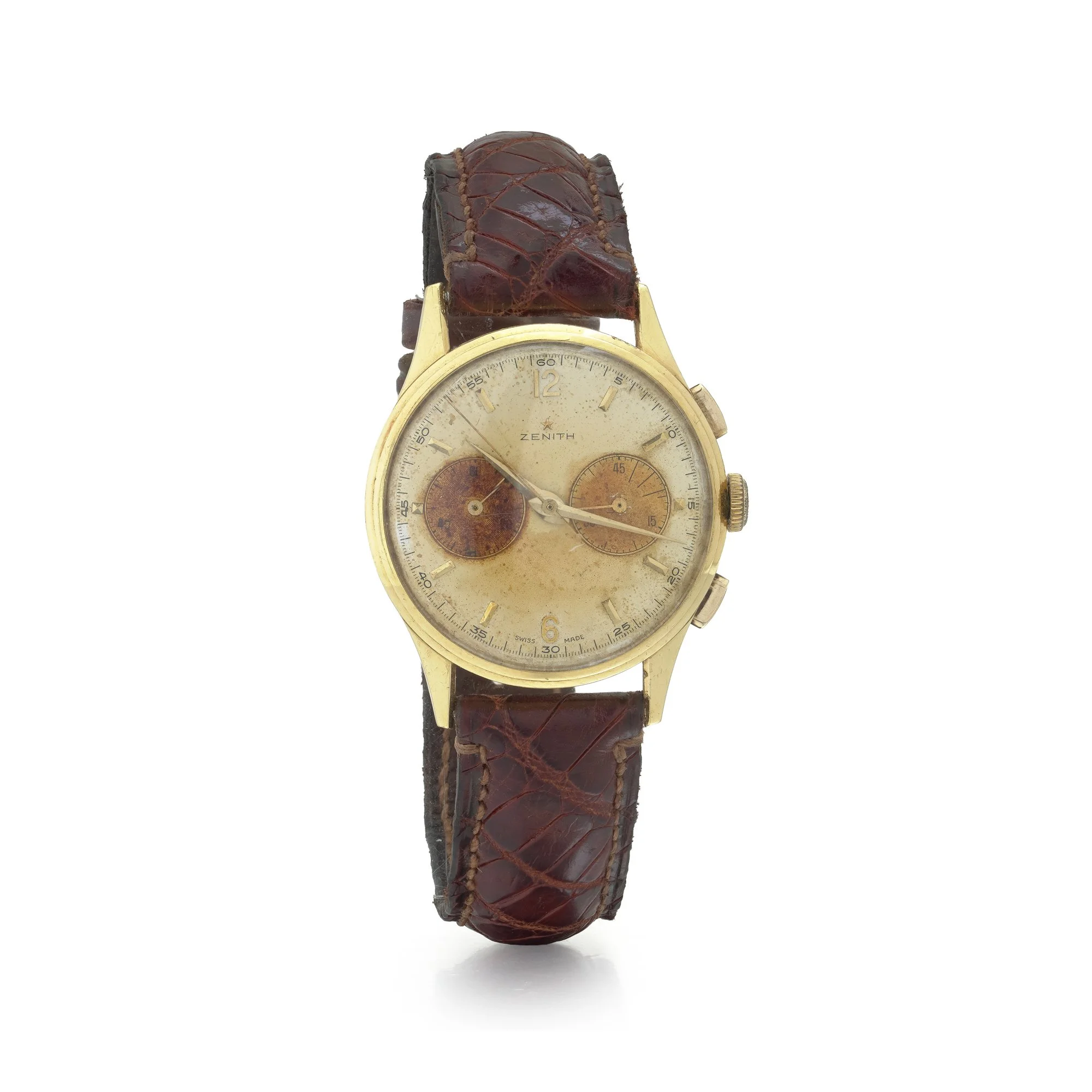 Vintage Zenith 18kt Gold Manual-Wind Chronograph, c.1950s