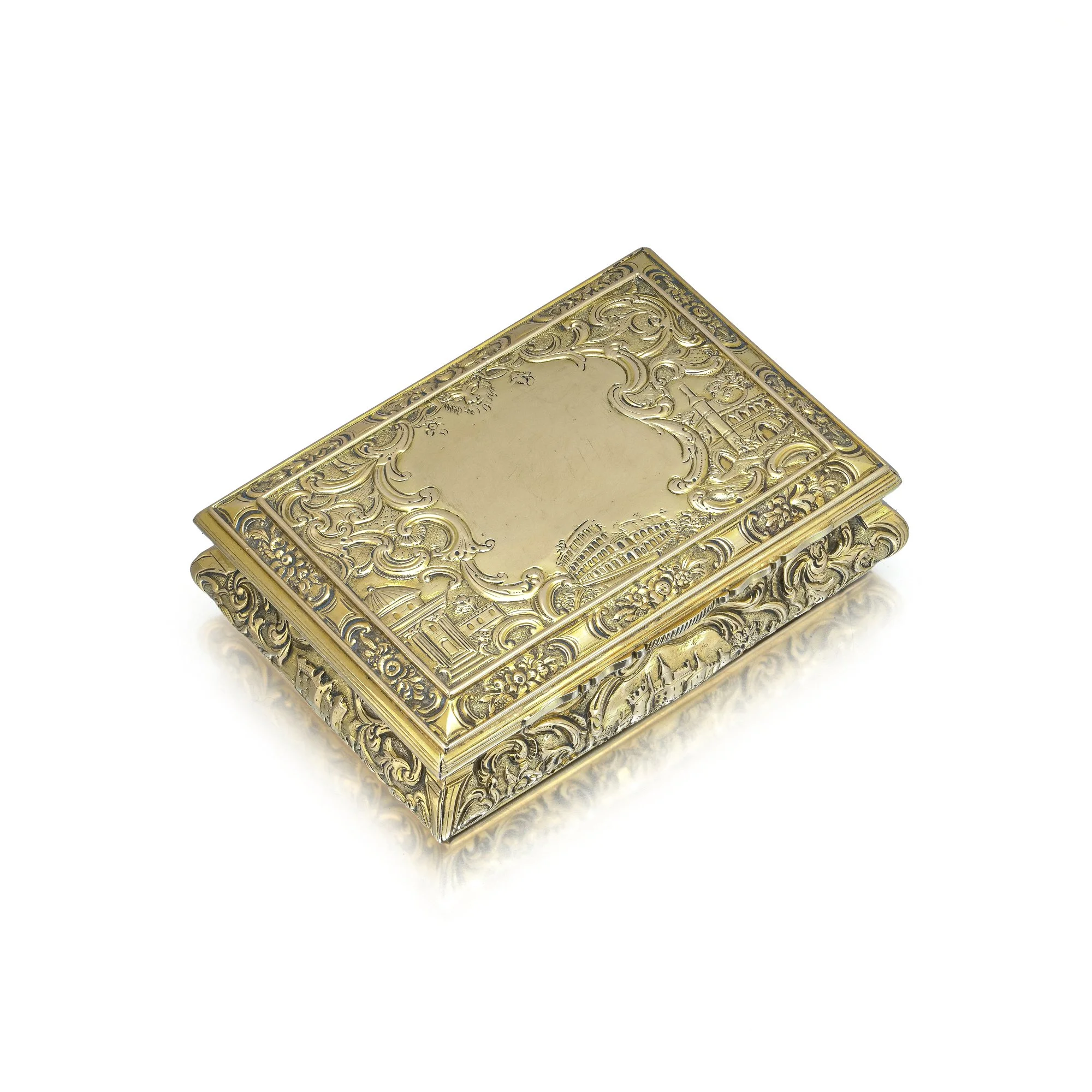 George IV 18ct Gold Presentation Box by Mackay, Edinburgh 1825