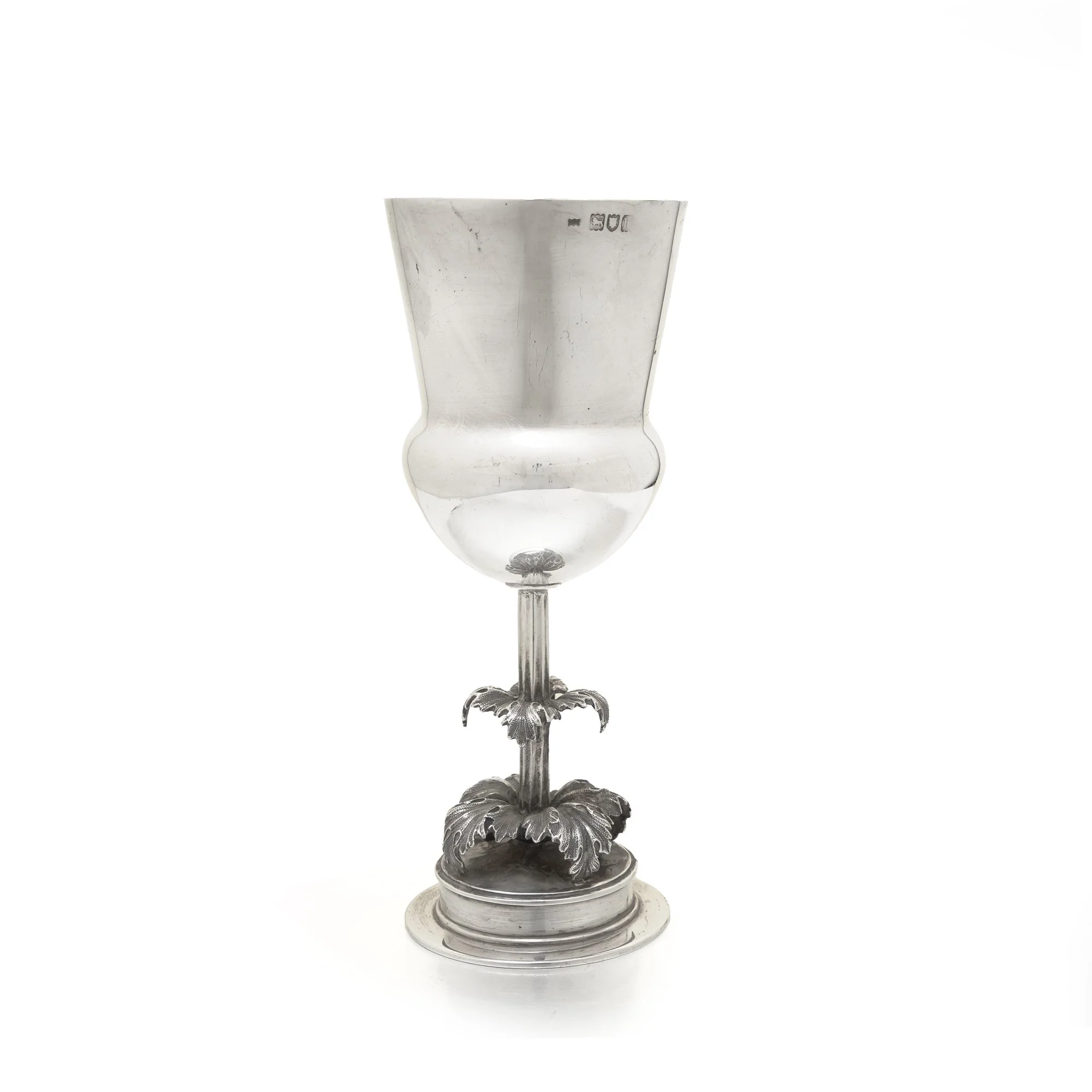 Edwardian Sterling Silver Palm Tree Novelty Goblet, London 1903