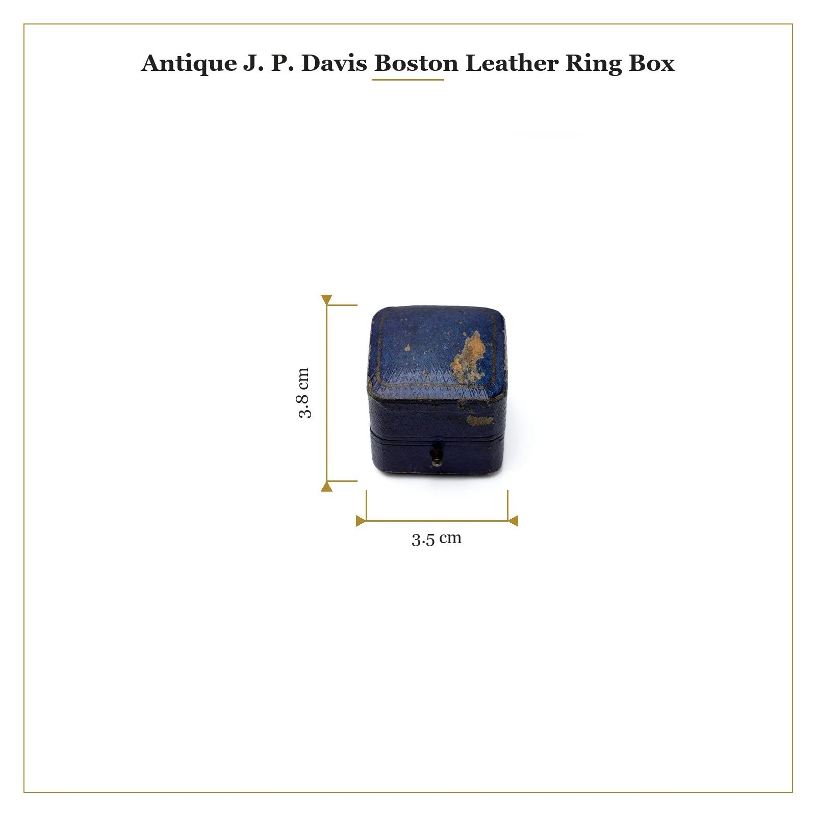 Harry Winston Side-Opening Ring Box in Signature Blue — Mozeris