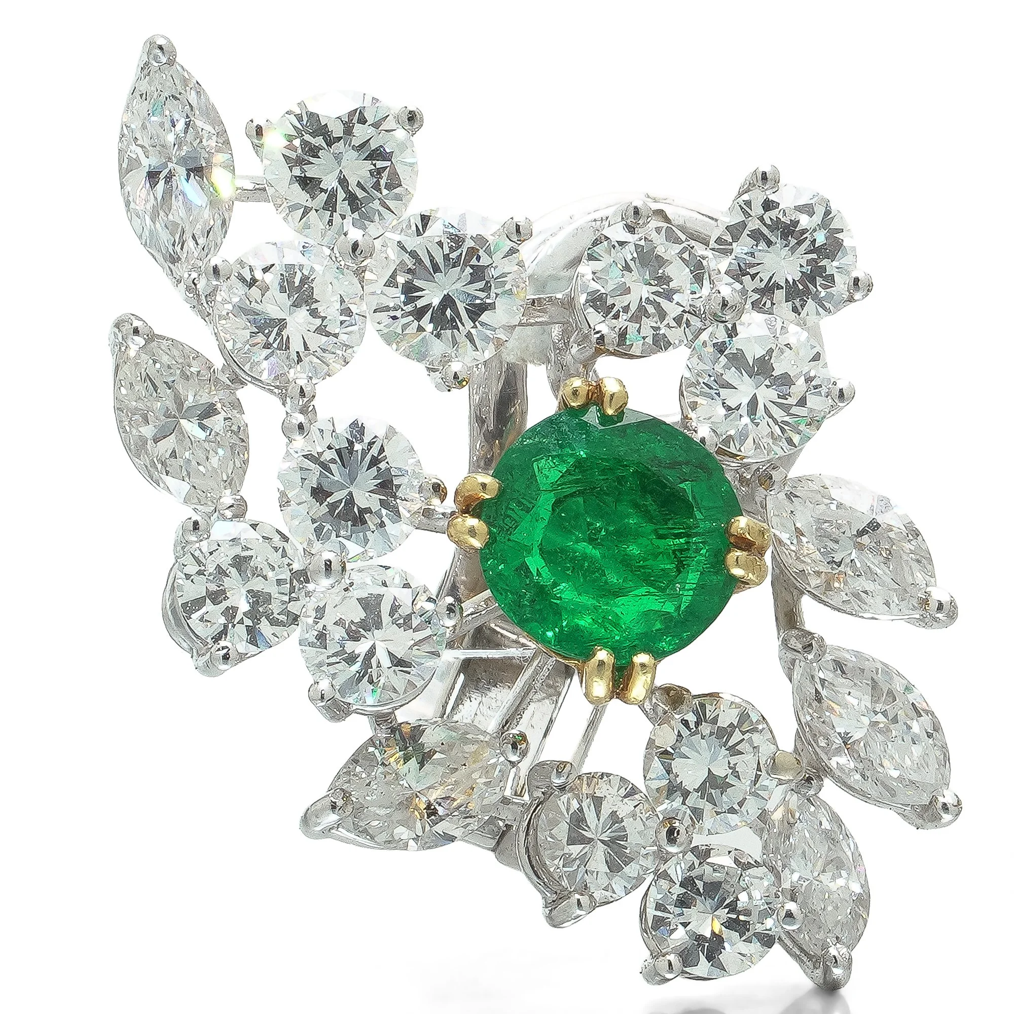 18ct-white-gold-emerald-diamond-cluster-earrings-03-Mozeris-Fine-Antiques.jpg