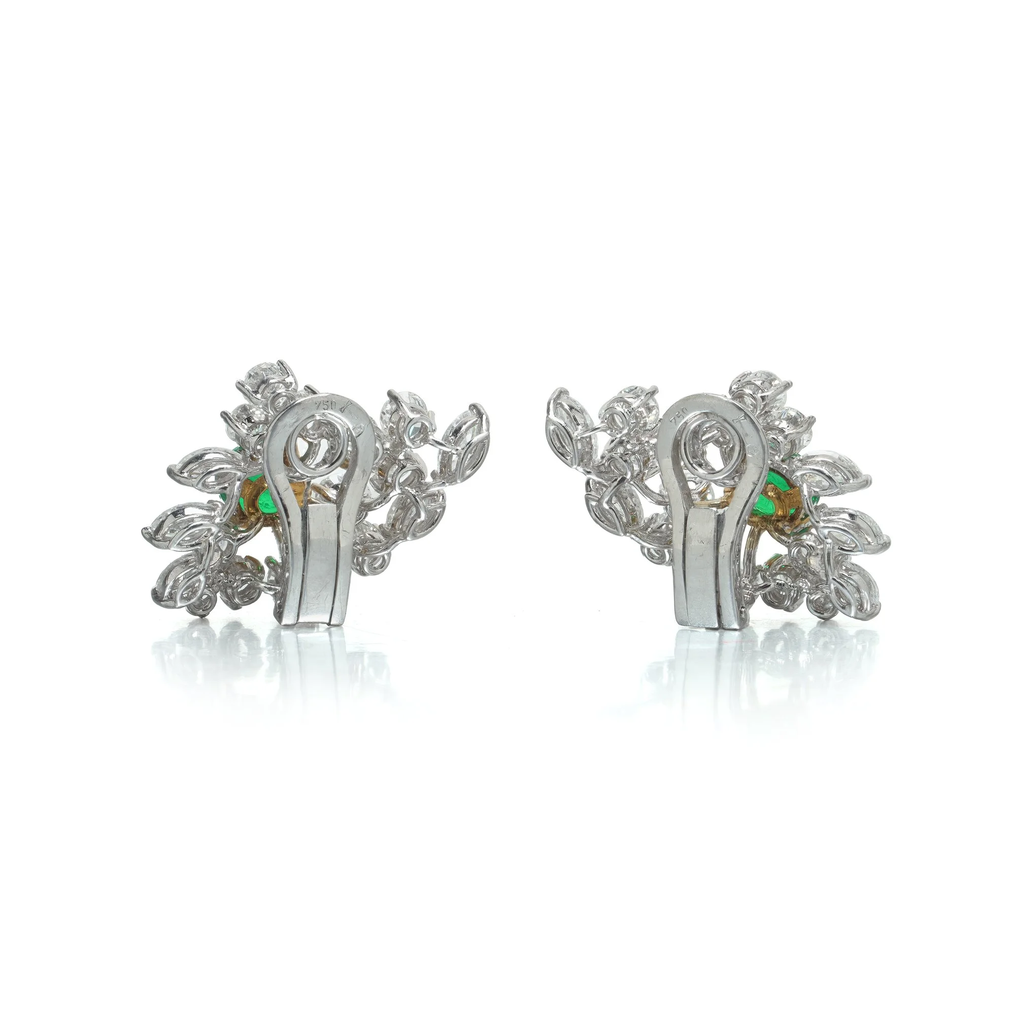 18ct-white-gold-emerald-diamond-cluster-earrings-05-Mozeris-Fine-Antiques.jpg