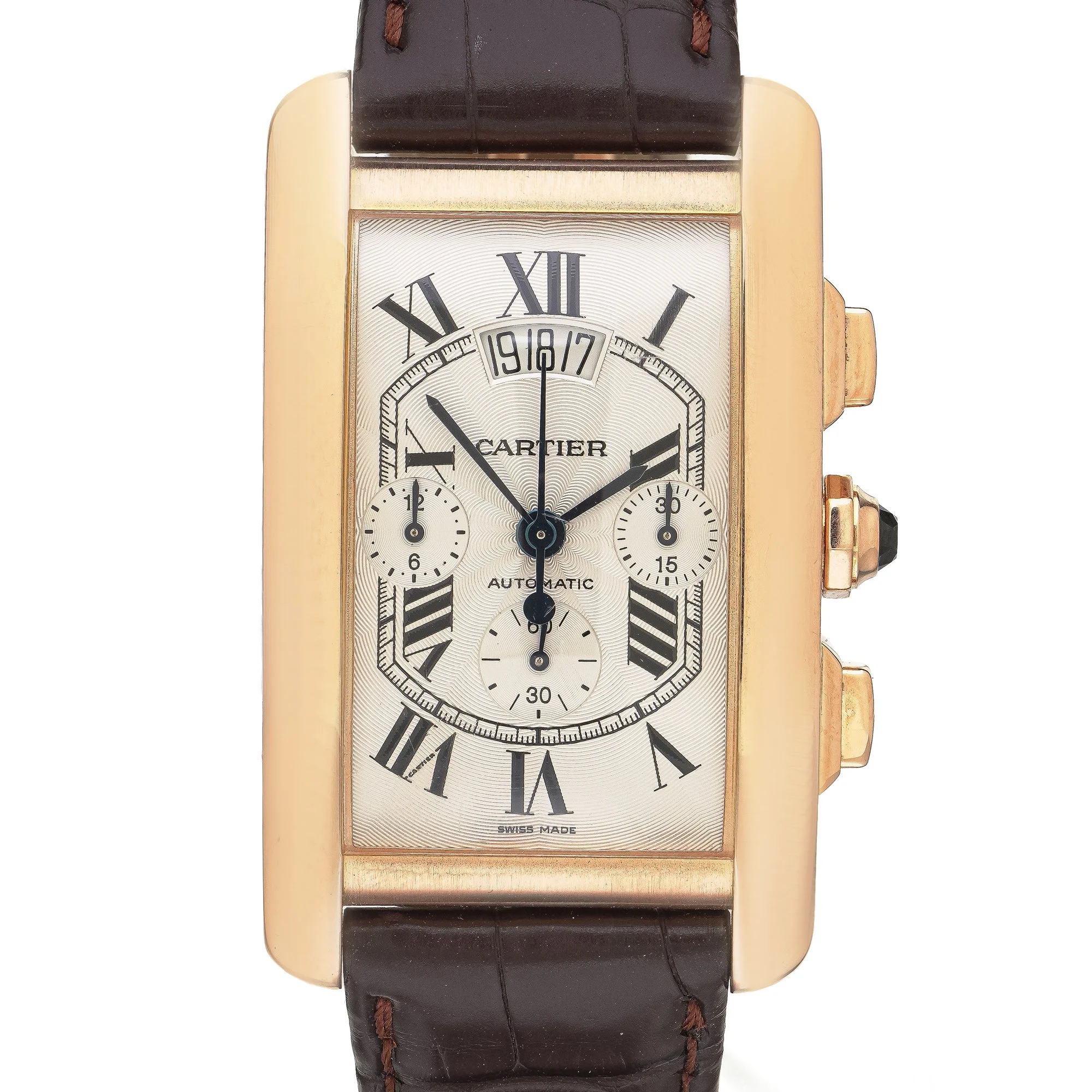 cartier-tank-americaine-chronograph-18ct-gold-watch-01-Mozeris-Fine-Antiques.jpg