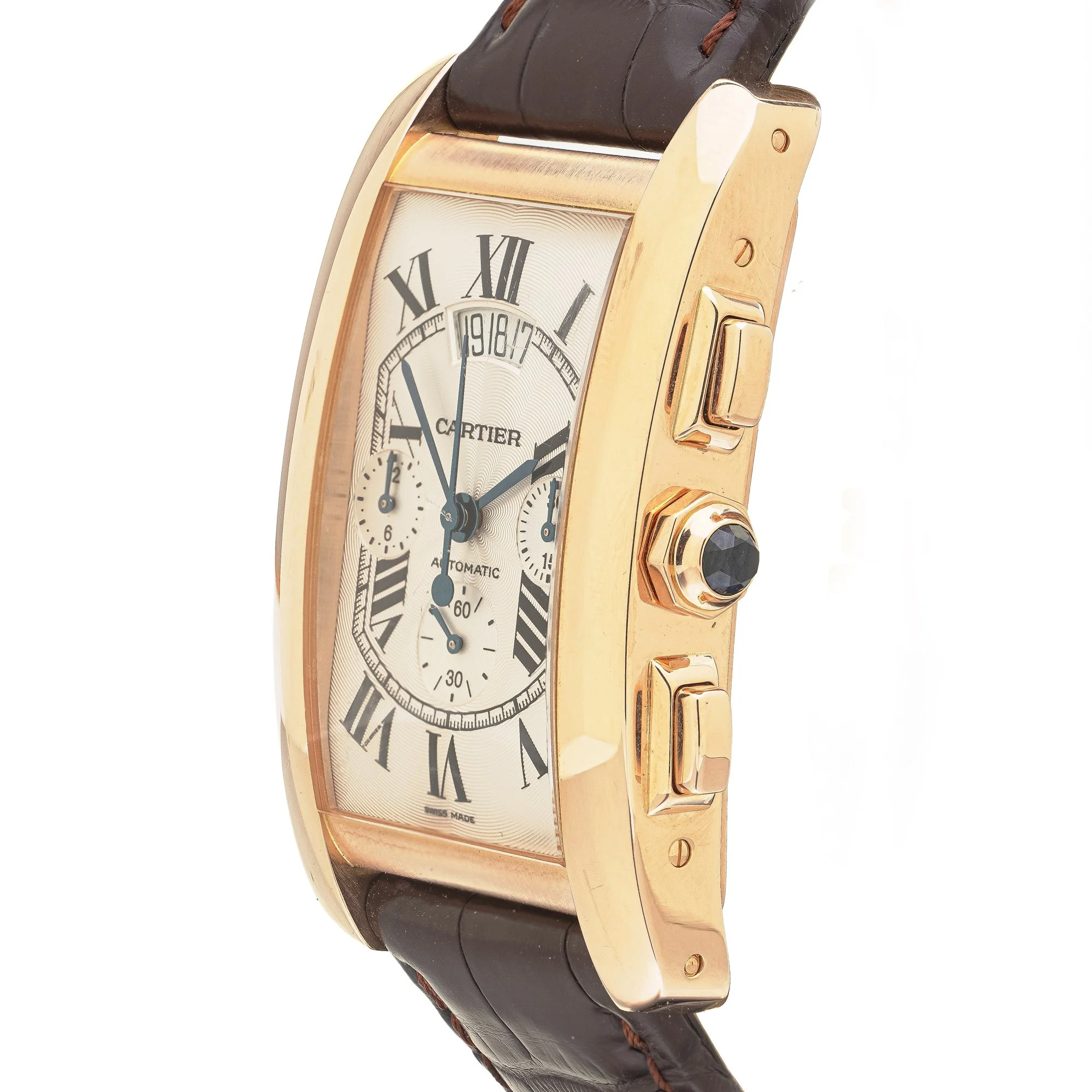 cartier-tank-americaine-chronograph-18ct-gold-watch-02-Mozeris-Fine-Antiques.jpg