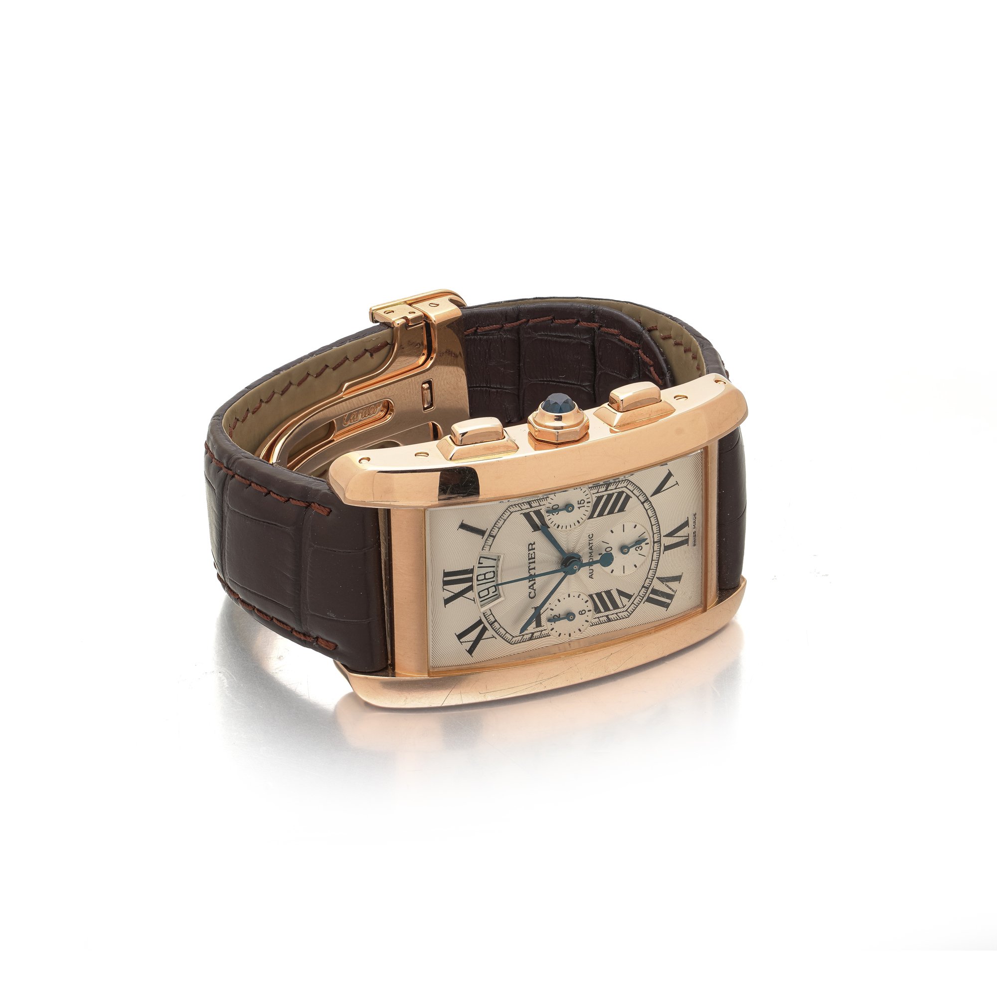 cartier-tank-americaine-chronograph-18ct-gold-watch-04-Mozeris-Fine-Antiques.jpg