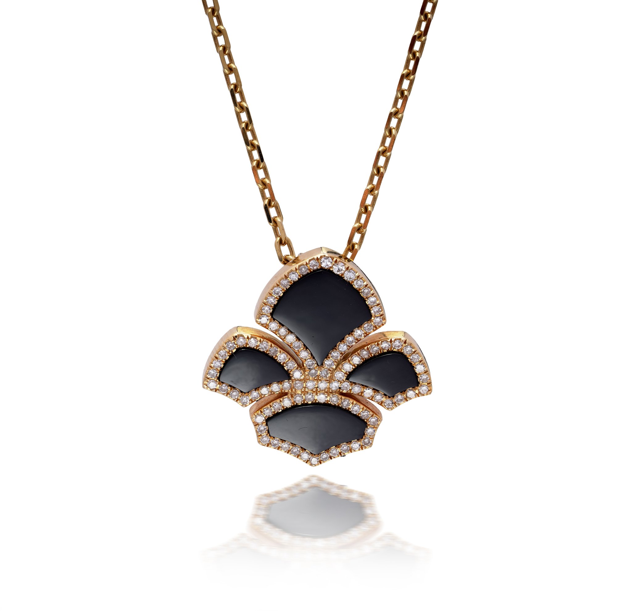 chatila-18ct-gold-diamond-onyx-pendant-necklace-01-Mozeris-Fine-Antiques.jpg