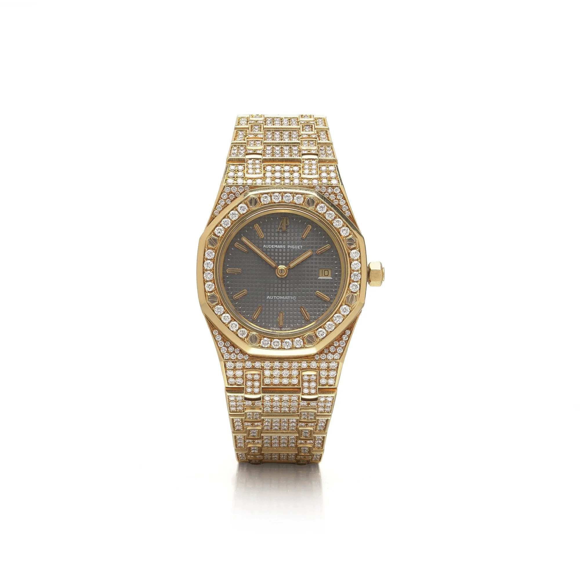 Audemars Piguet Royal Oak Ladies Diamond 18KT Gold Automatic Watch