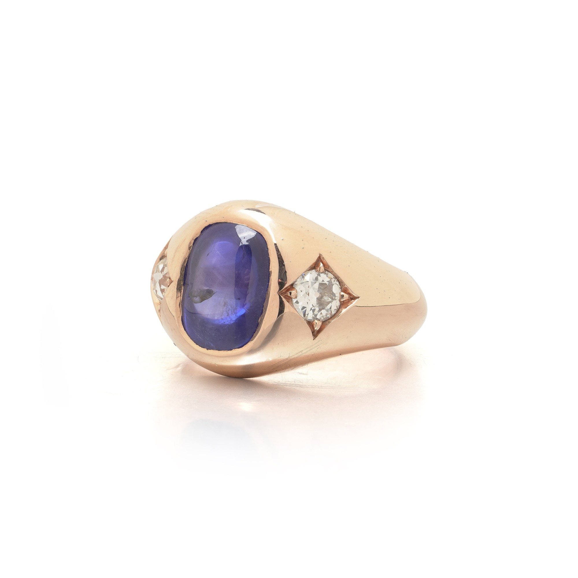 antique-cabochon-sapphire-diamond-ring-18kt-rose-gold-02-Mozeris-Fine-Antiques.jpg