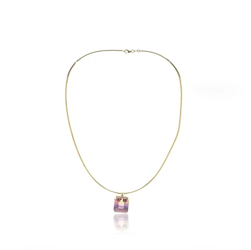 Ametrine Pendant Necklace, 18KT Gold, Approx. 14.00 ct