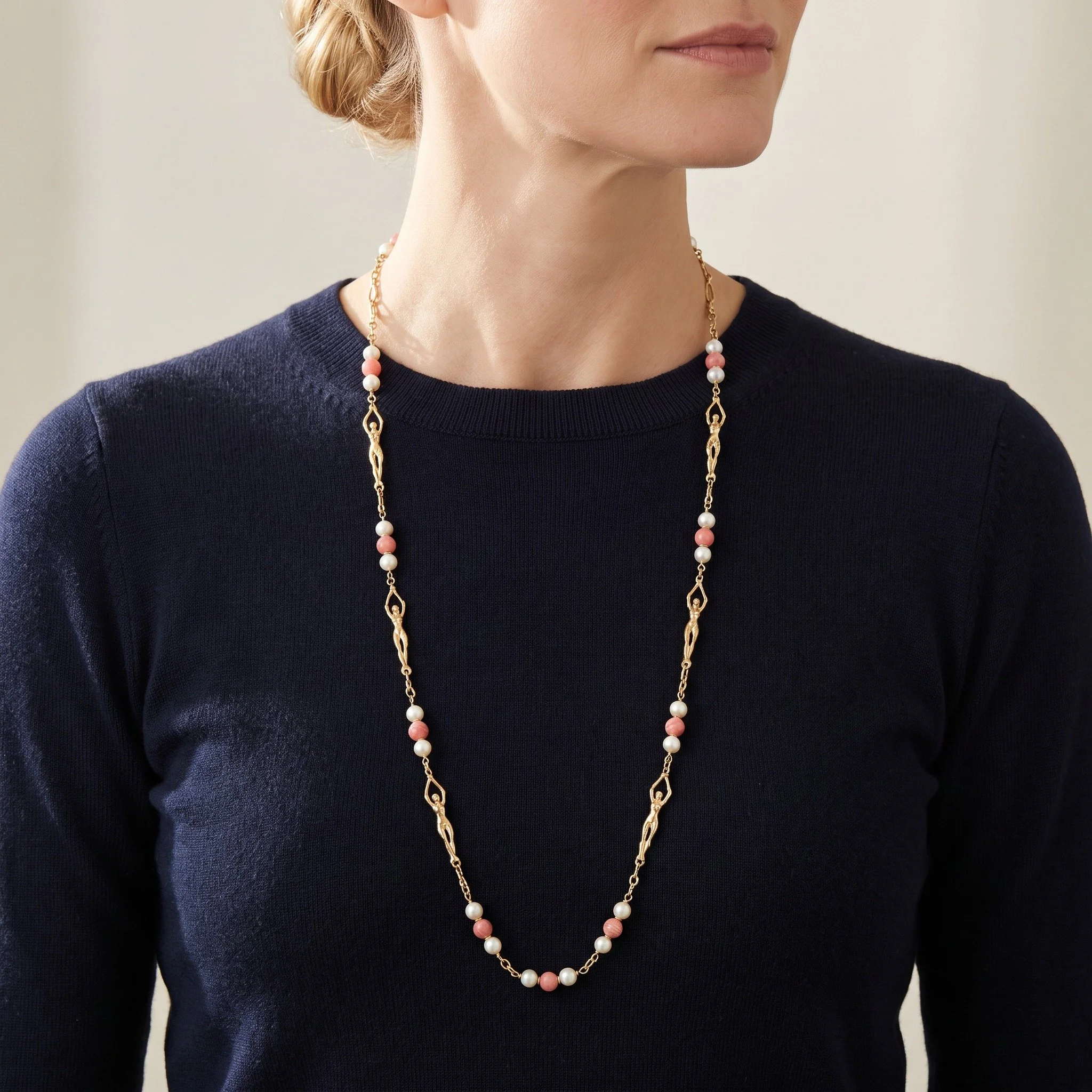 stuart-devlin-18kt-gold-coral-pearl-figural-link-necklace-london-1970s-03-worn-Mozeris-Fine-Antiques.jpg
