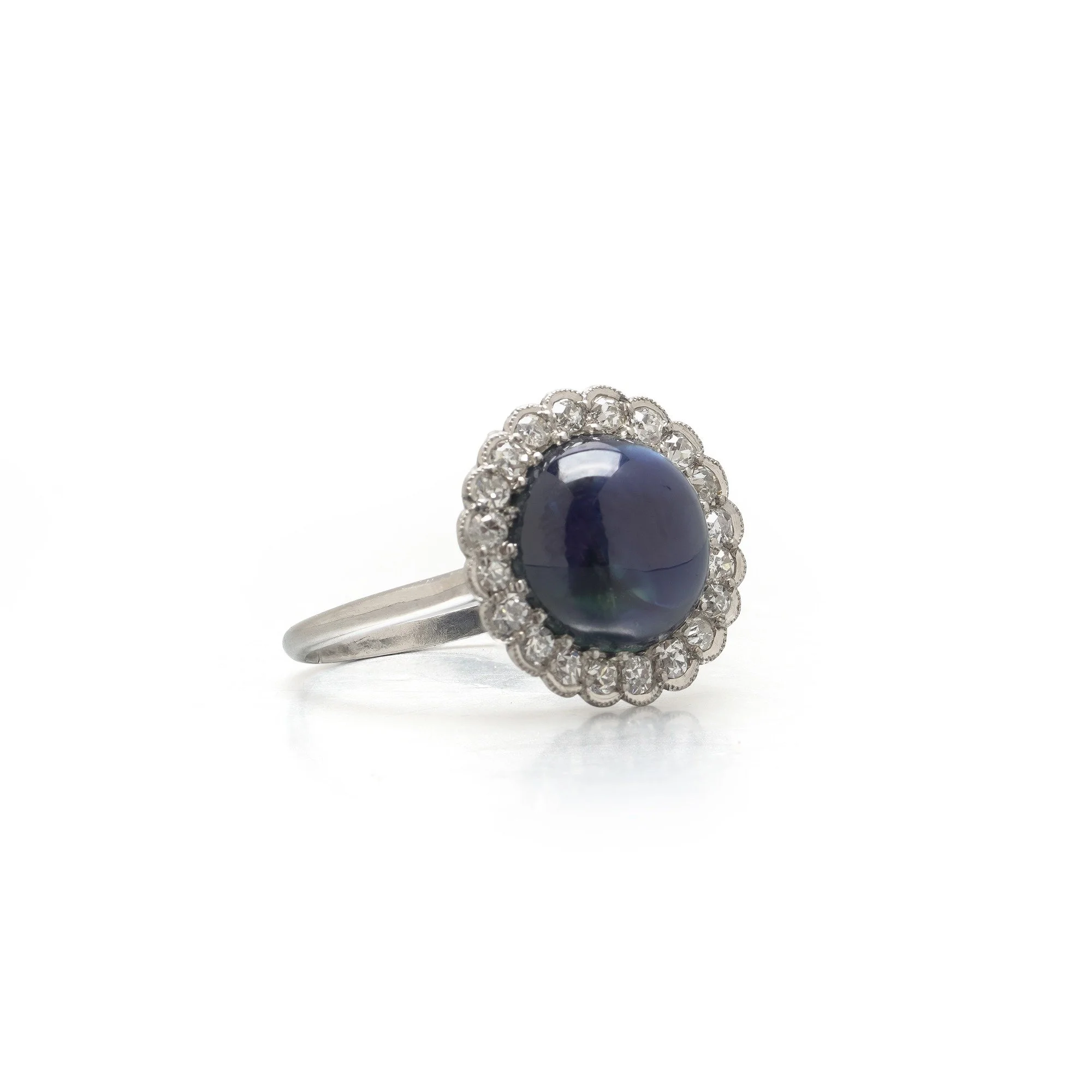 art-deco-platinum-cabochon-sapphire-diamond-cluster-ring-4-00-ct-05-Mozeris-Fine-Antiques.jpg