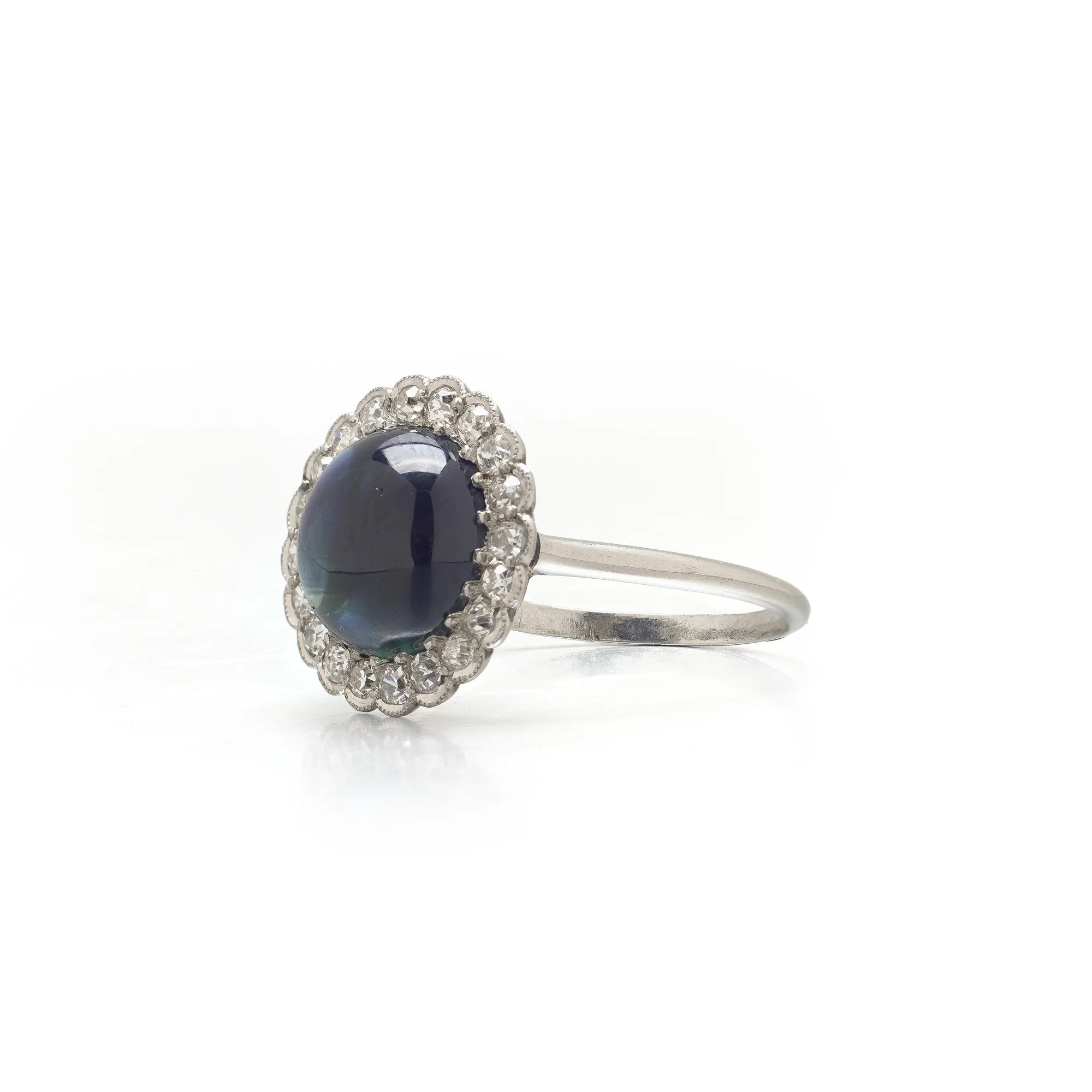 art-deco-platinum-cabochon-sapphire-diamond-cluster-ring-4-00-ct-06-Mozeris-Fine-Antiques.jpg