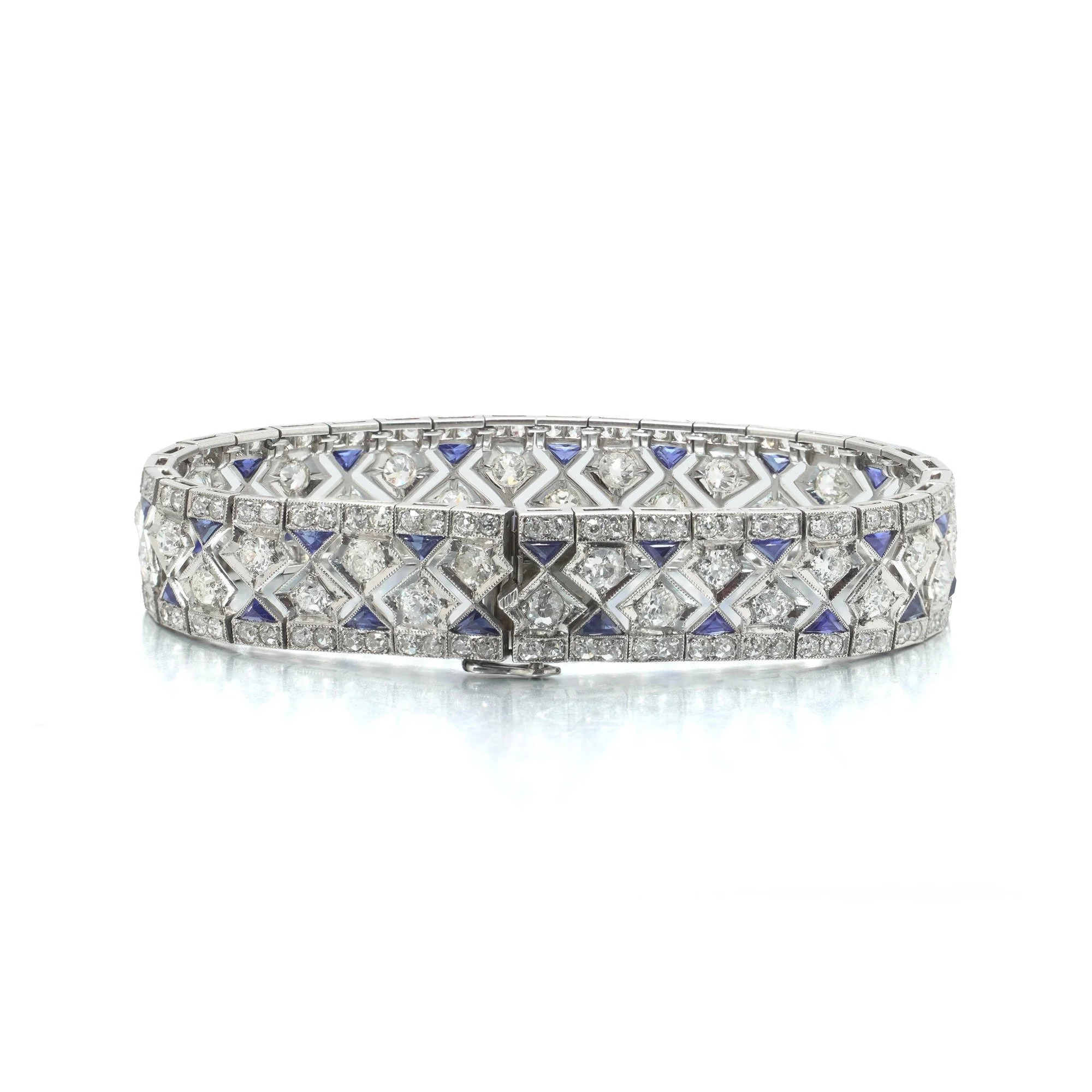 art-deco-platinum-diamond-sapphire-lattice-bracelet-8-28-ct-05-Mozeris-Fine-Antiques.jpg