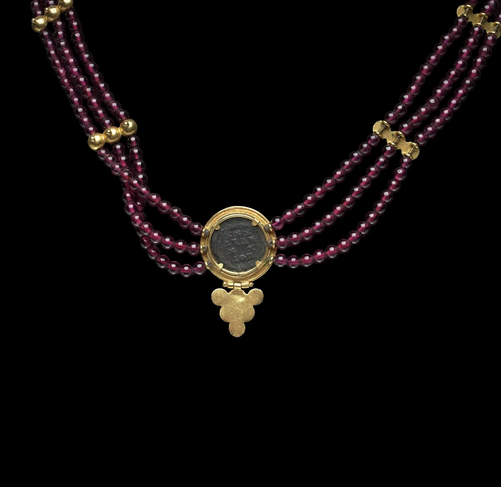 ancient-roman-coin-20kt-gold-multi-strand-bead-necklace-09-Mozeris-Fine-Antiques.jpg