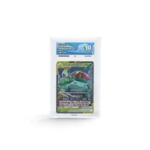 Celebi & Venusaur GX Holo Ace 10 Gem Mint, 2018 Pokemon Tag Bolt Japanese #001