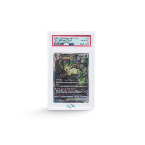 Leafeon VSTAR Full Art PSA 10 Gem Mint, 2022 Pokemon VSTAR Universe Japanese #210