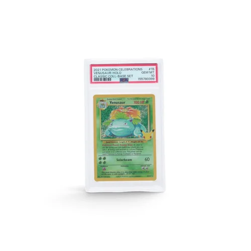 Venusaur Holo PSA 10 Gem Mint, 2021 Pokemon Celebrations Classic Collection #15