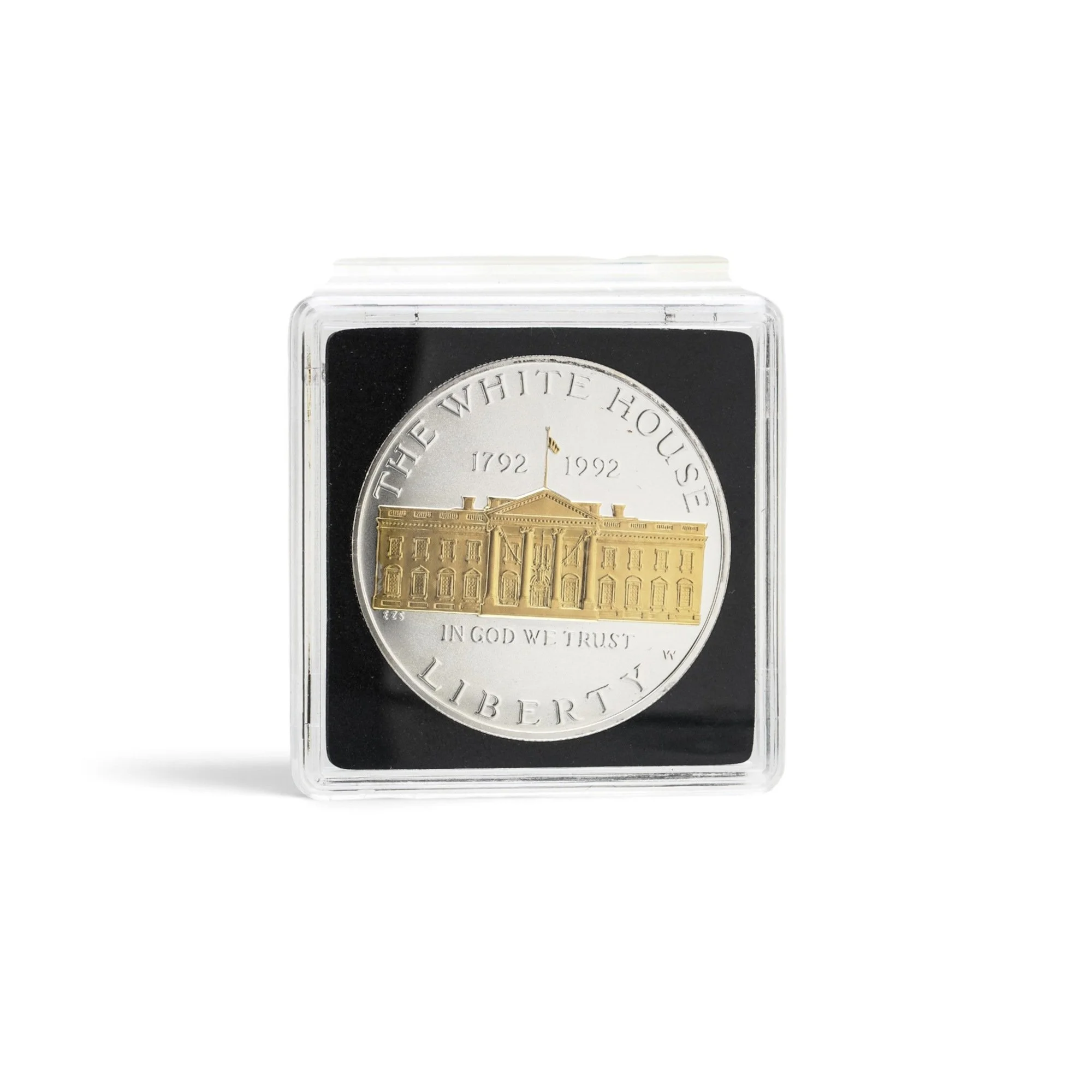 white-house-bicentennial-1992-gold-highlighted-silver-dollar-04-obverse-in-capsule-Mozeris-Fine-Antiques.jpg