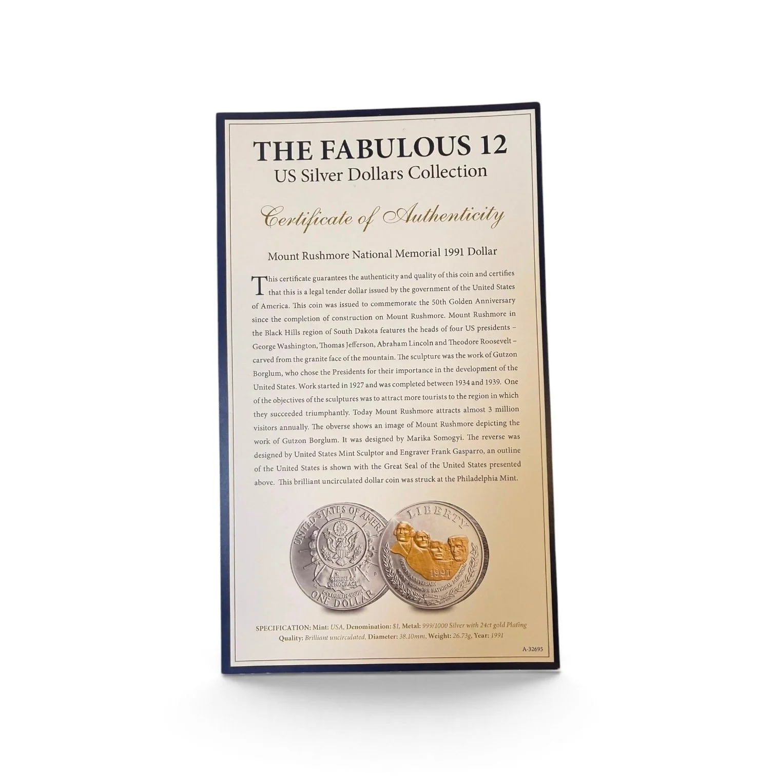 mount-rushmore-1991-gold-highlighted-silver-dollar-06-certificate-Mozeris-Fine-Antiques.jpg