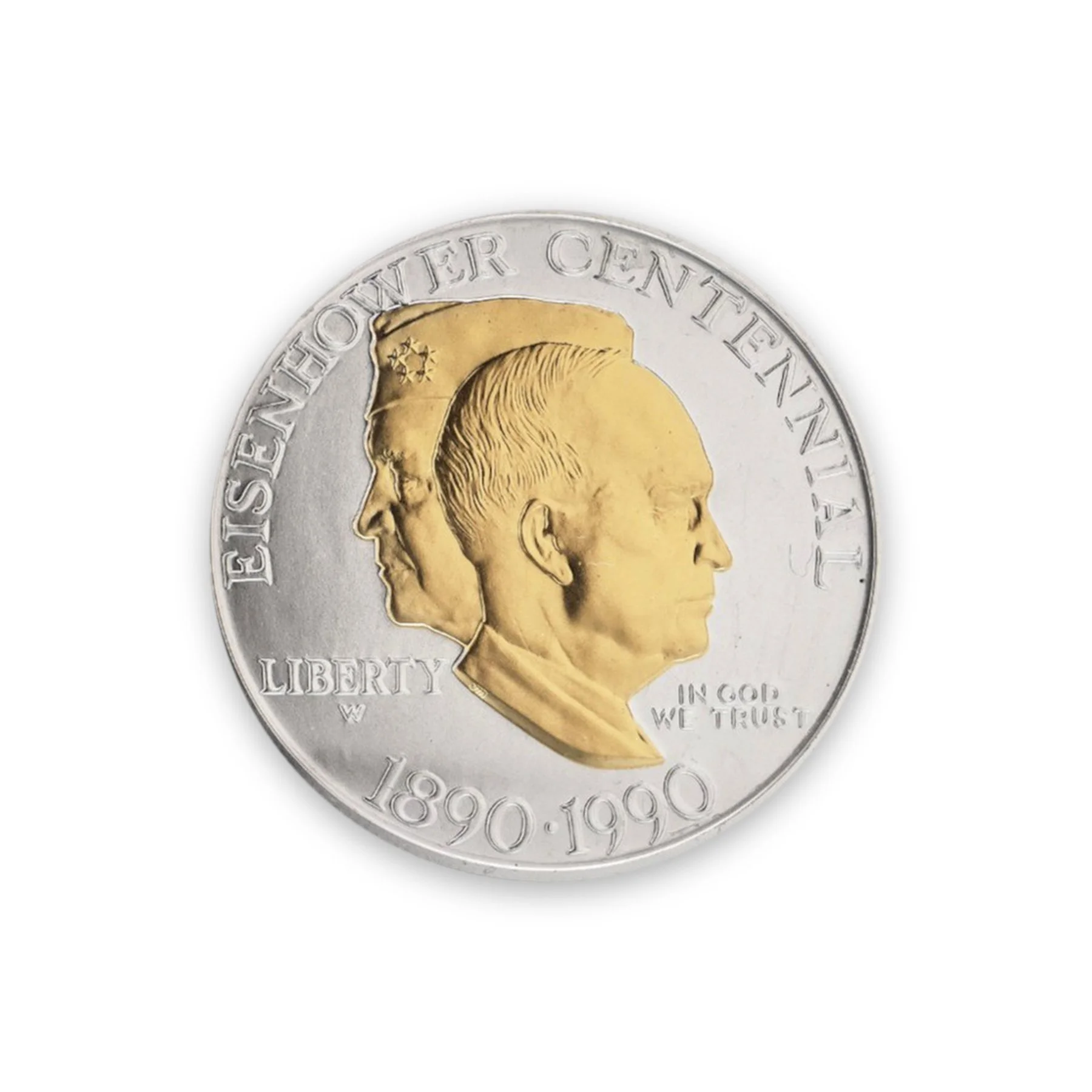 eisenhower-centennial-1990-gold-highlighted-silver-dollar-02-obverse-Mozeris-Fine-Antiques.jpg