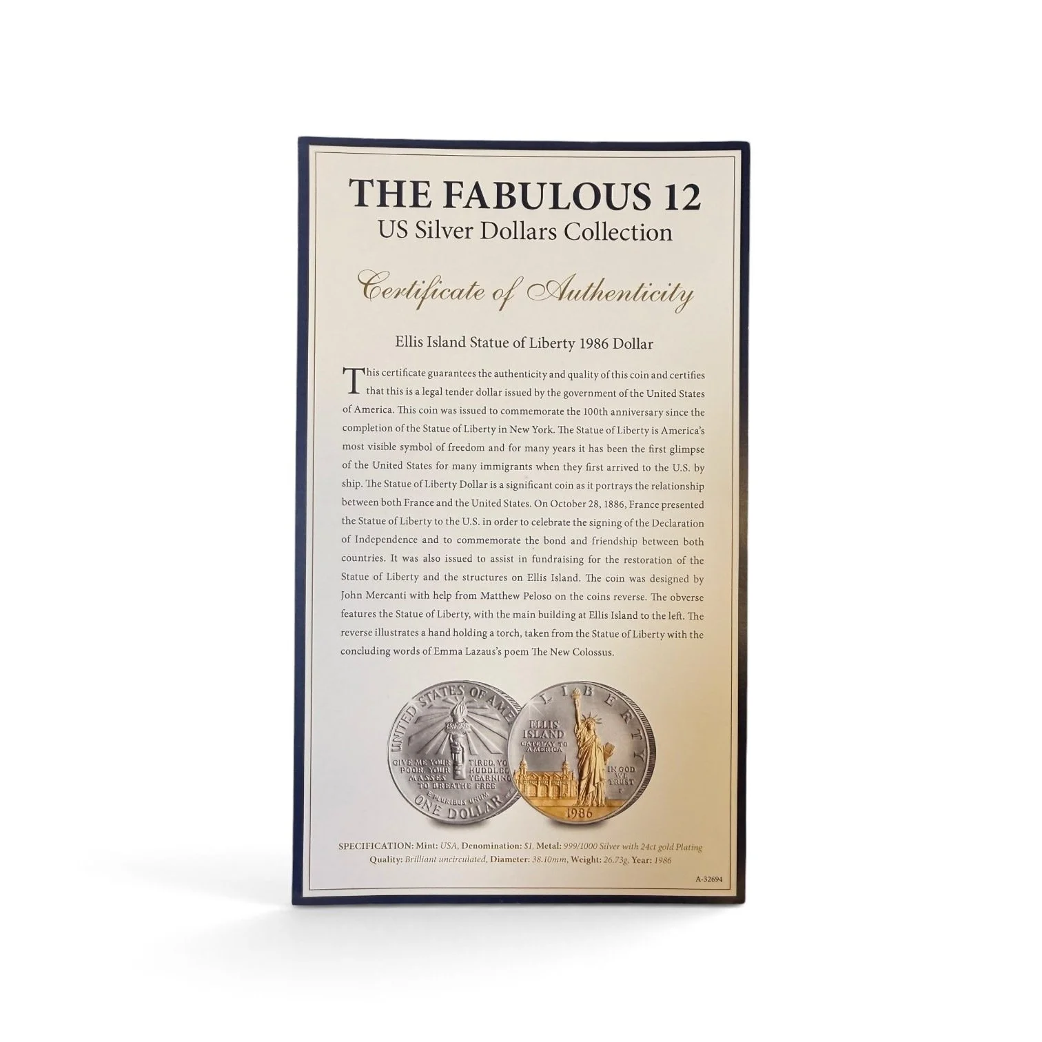 statue-of-liberty-ellis-island-1986-gold-highlighted-silver-dollar-06-certificate-Mozeris-Fine-Antiques.jpg