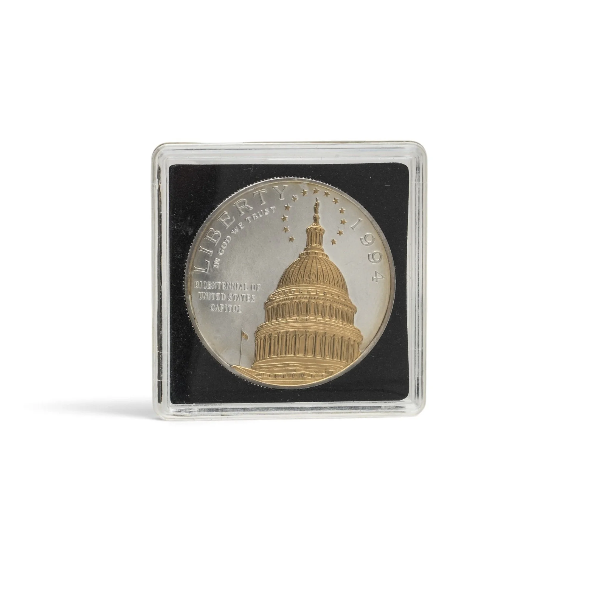 us-capitol-bicentennial-1994-gold-highlighted-silver-dollar-04-obverse-in-capsule-Mozeris-Fine-Antiques.jpg