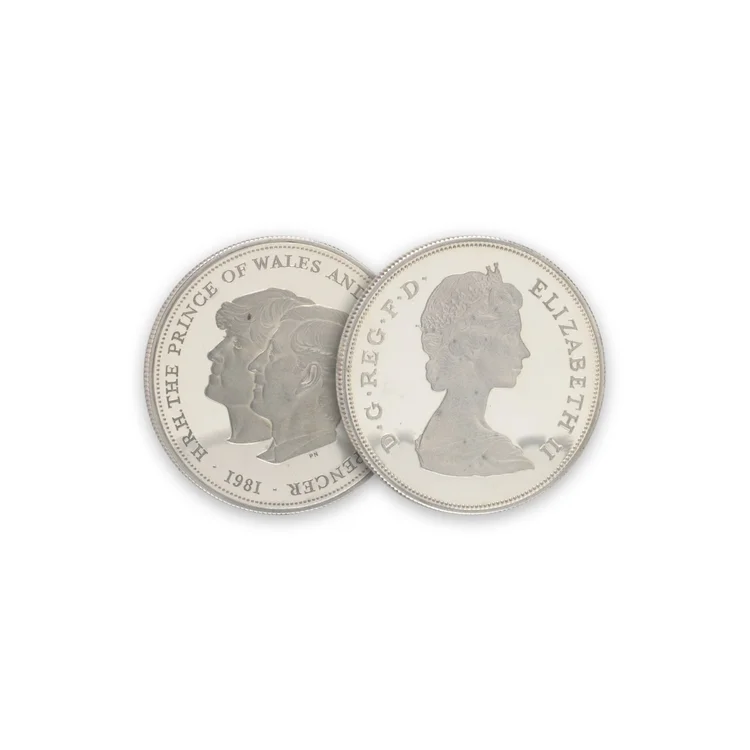 Charles and Diana Royal Wedding Crown 1981, Prince of Wales Commemorative Coin