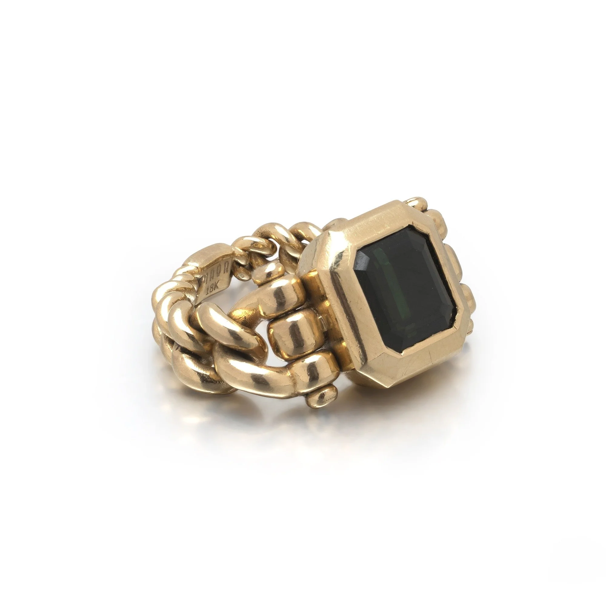 maor-18kt-gold-chain-link-ring-green-tourmaline-02-Mozeris-Fine-Antiques.jpg