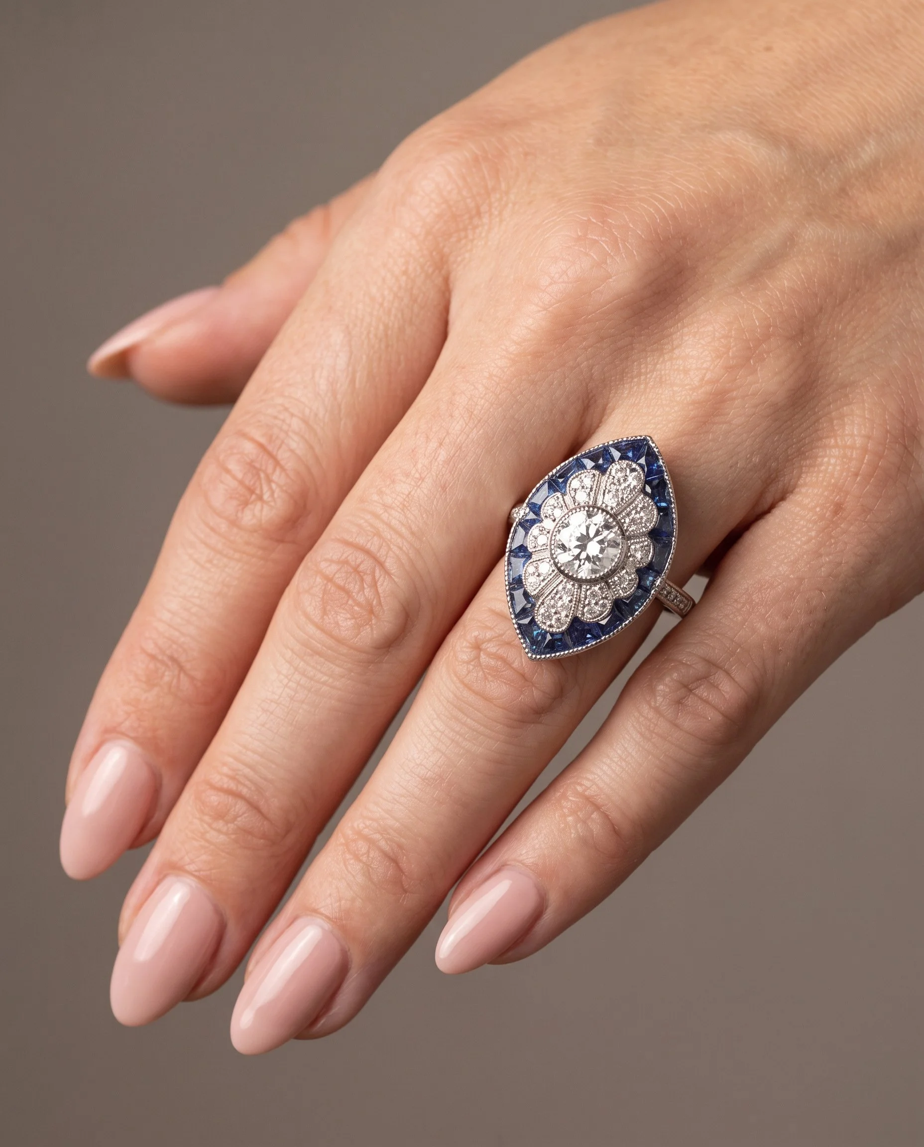 art-deco-style-platinum-1ct-diamond-navette-ring-worn1-Mozeris-Fine-Antiques.jpg