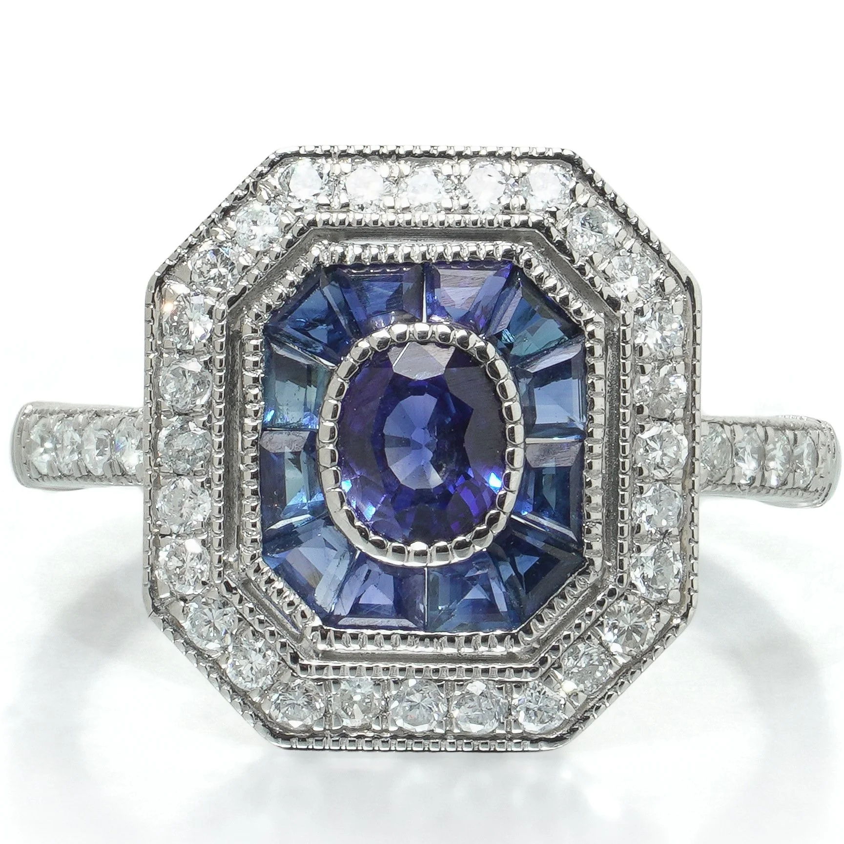 art-deco-style-platinum-sapphire-and-diamond-octagonal-target-ring-06-head-Mozeris-Fine-Antiques.jpg