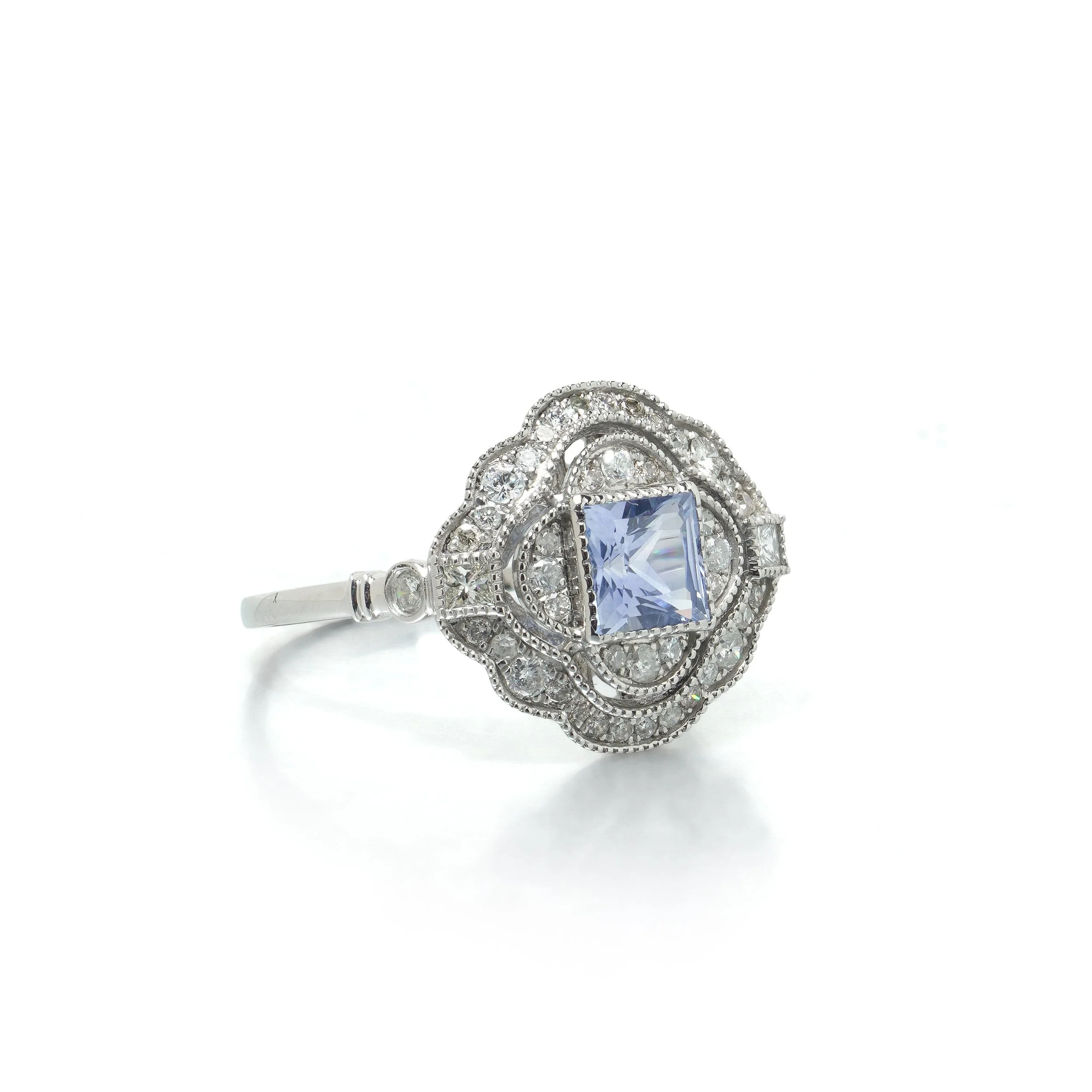 art-deco-style-platinum-square-cut-sapphire-and-diamond-quatrefoil-ring-02-view2-Mozeris-Fine-Antiques.jpg