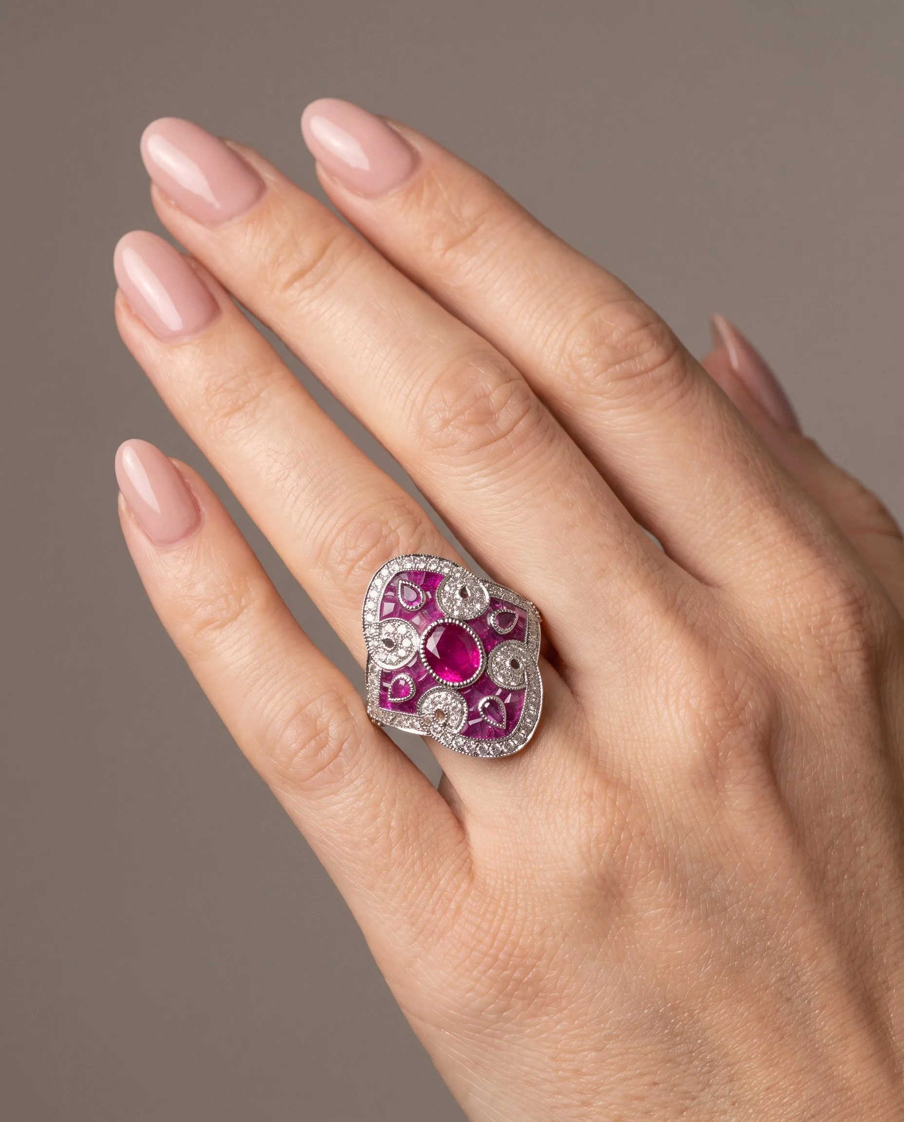 art-deco-style-platinum-090ct-mozambique-ruby-and-diamond-quatrefoil-ring-worn1-Mozeris-Fine-Antiques.jpg