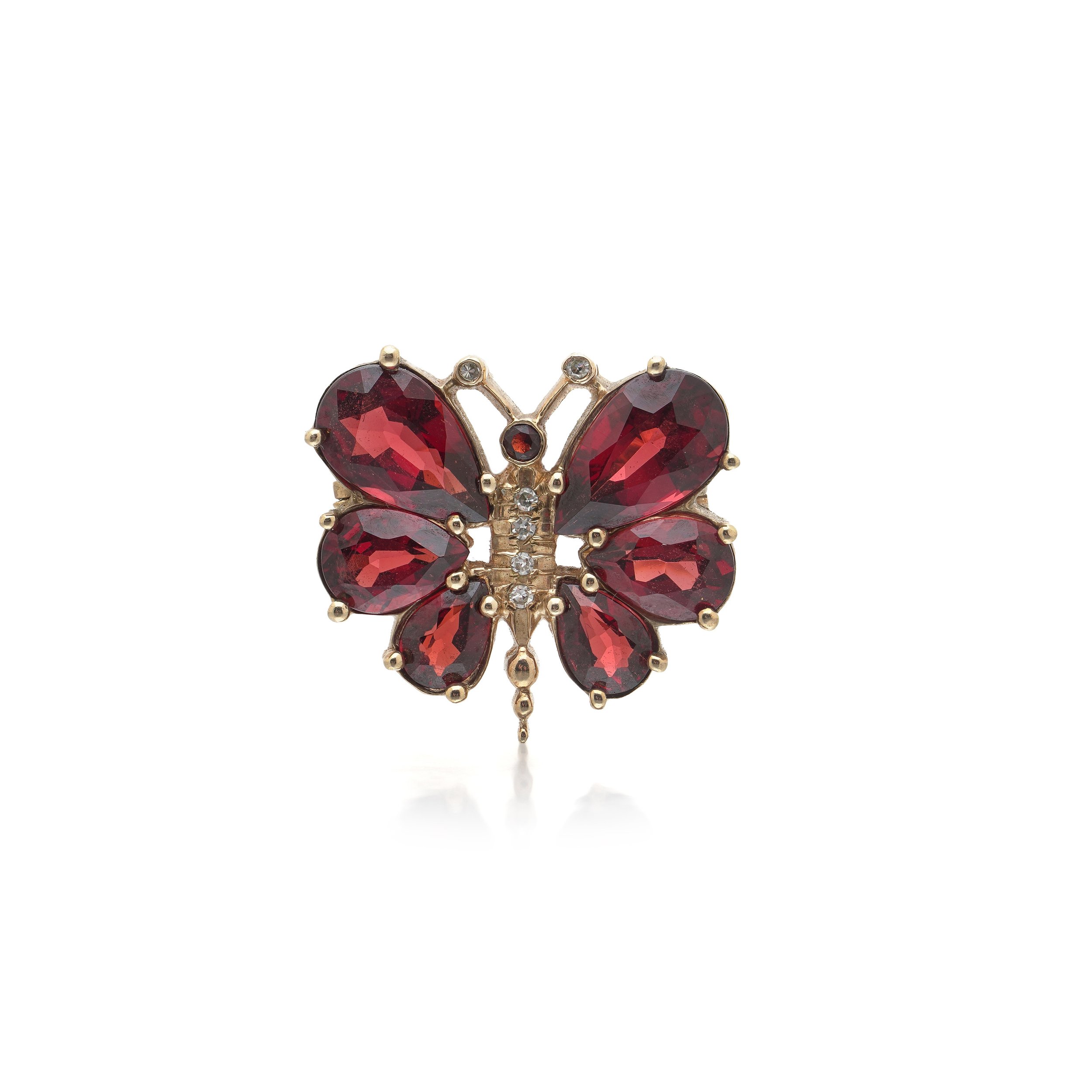 Garnet-Diamond-Butterfly-Brooch-9KT-Gold-01-view1-Mozeris-Fine-Antiques.jpg