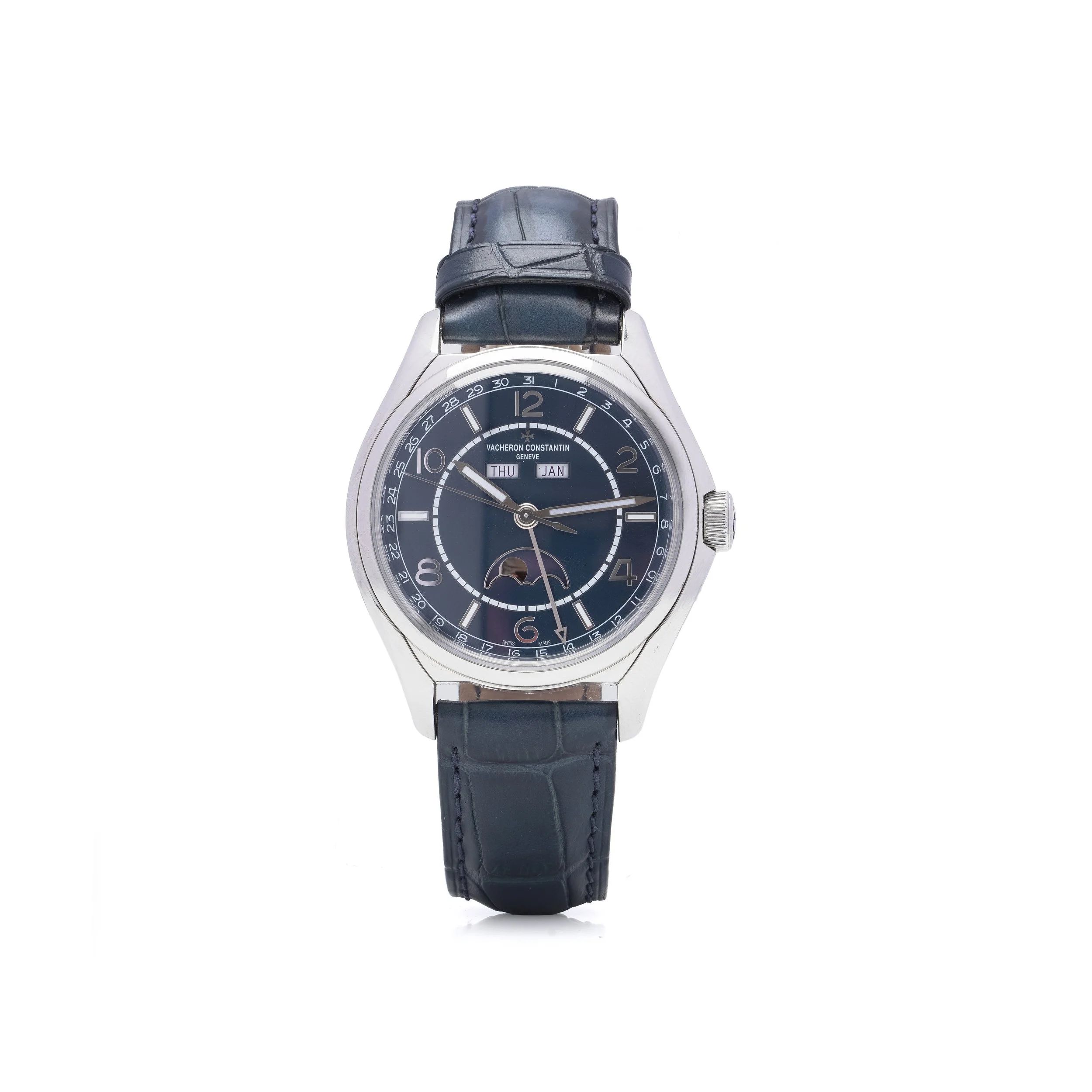 Vacheron Constantin Fiftysix Complete Calendar Ref. 4000E Steel Blue Dial, Box & Papers 2021