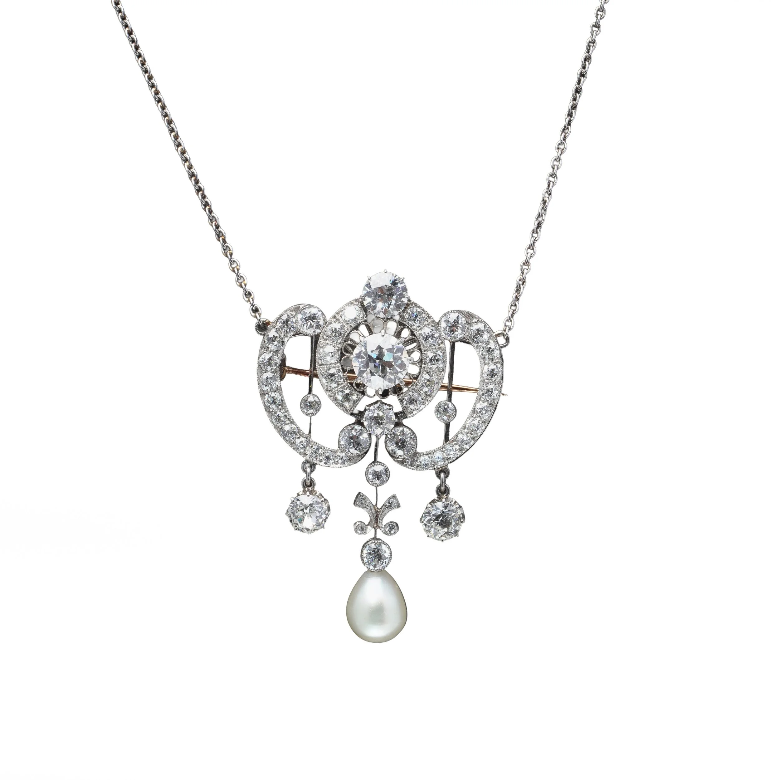 Edwardian-Diamond-Pearl-Pendant-Brooch-Necklace-02-view2-Mozeris-Fine-Antiques.jpg