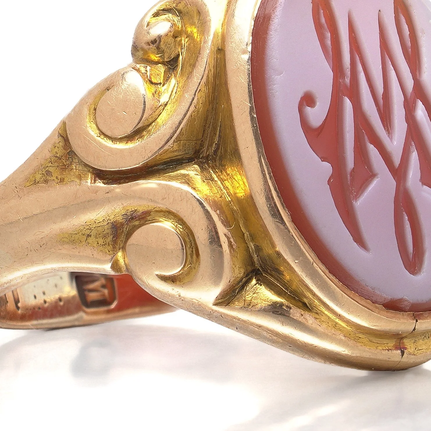 Carnelian-Intaglio-Monogram-Signet-Ring-Gold-07-shoulders-Mozeris-Fine-Antiques.jpg