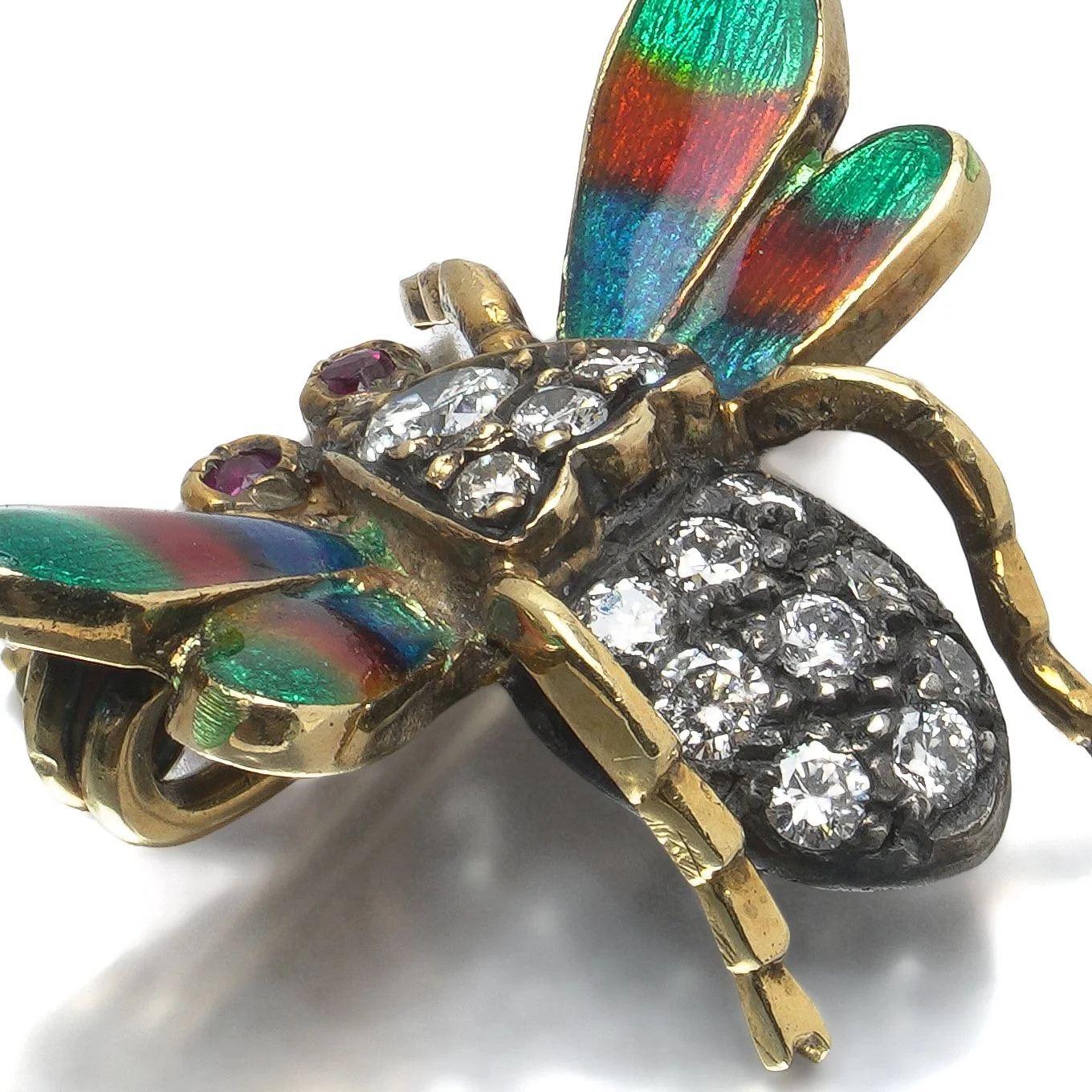 Victorian-Enamel-Diamond-Bee-Brooch-Gold-and-Silver-08-reverse-Mozeris-Fine-Antiques.jpg