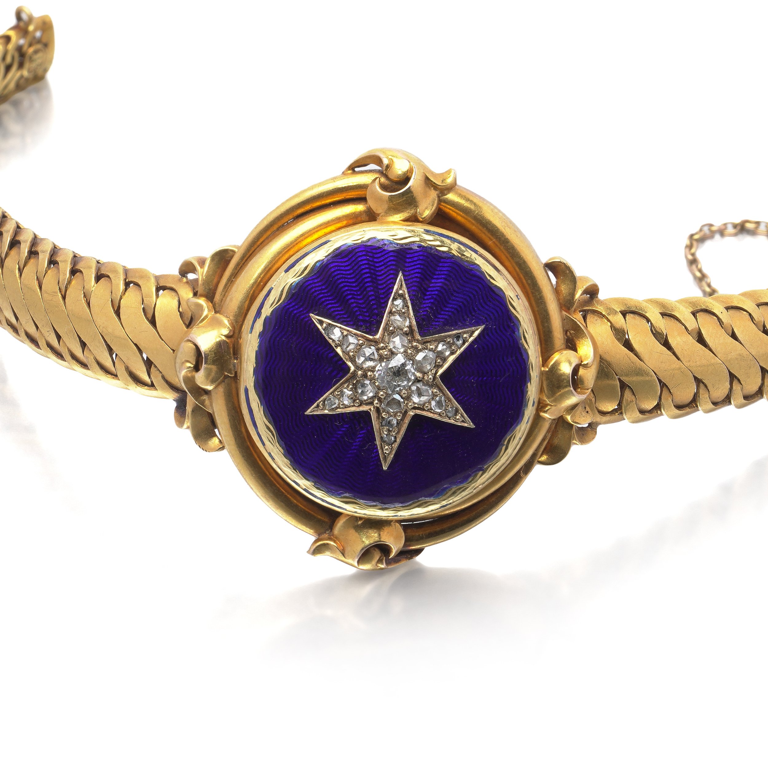 Victorian-Gold-Blue-Enamel-Diamond-Star-Bracelet-07-view7-Mozeris-Fine-Antiques.jpg