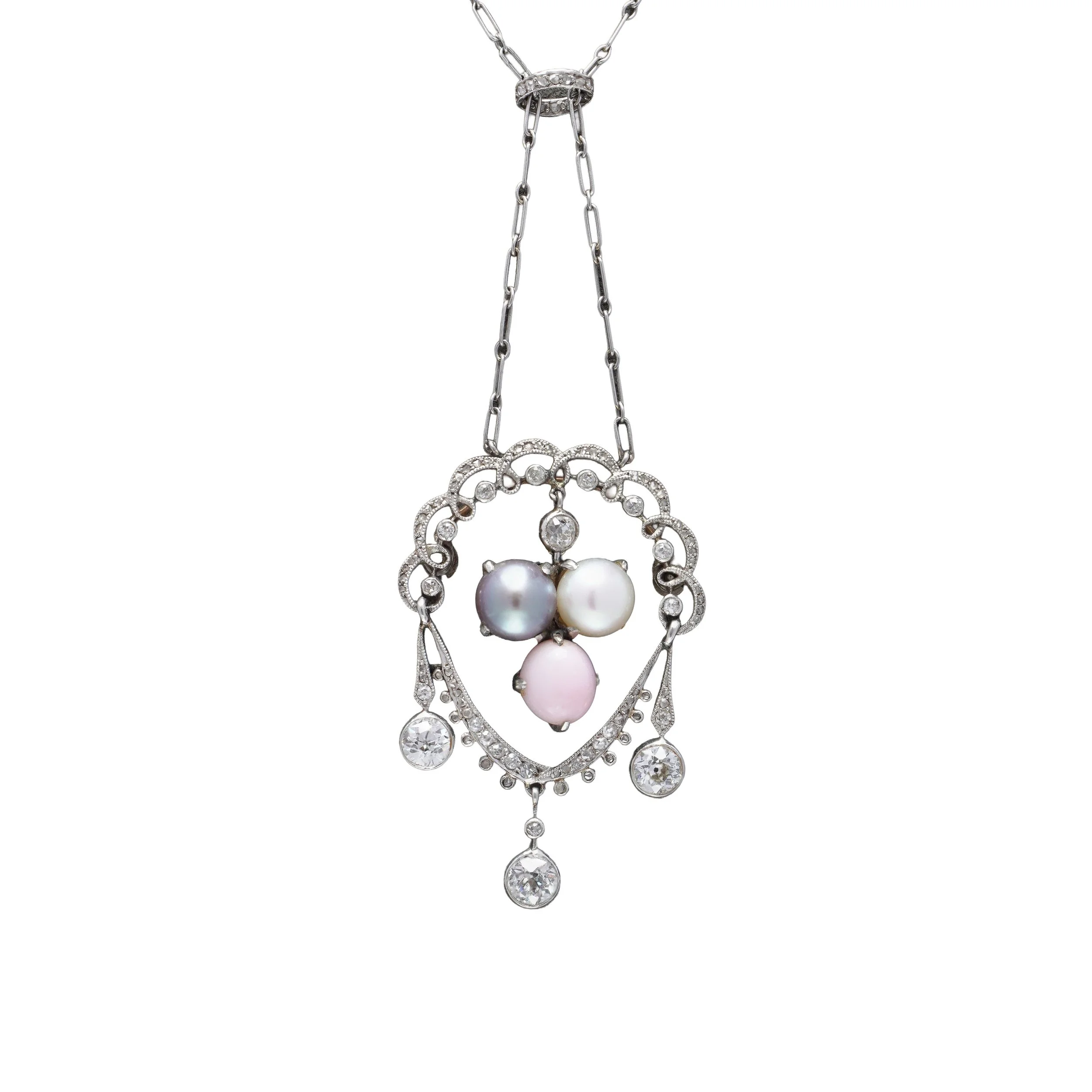 Belle-Epoque-Conch-Pearl-and-Diamond-Pendant-Necklace-01-view1-Mozeris-Fine-Antiques.jpg