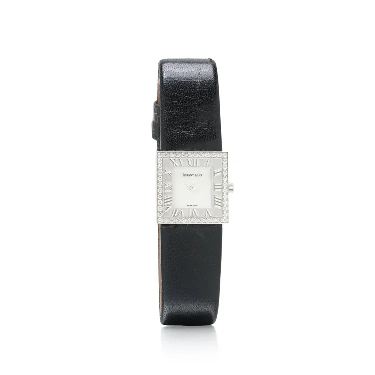 Tiffany & Co. Atlas Diamond Watch, 18KT White Gold