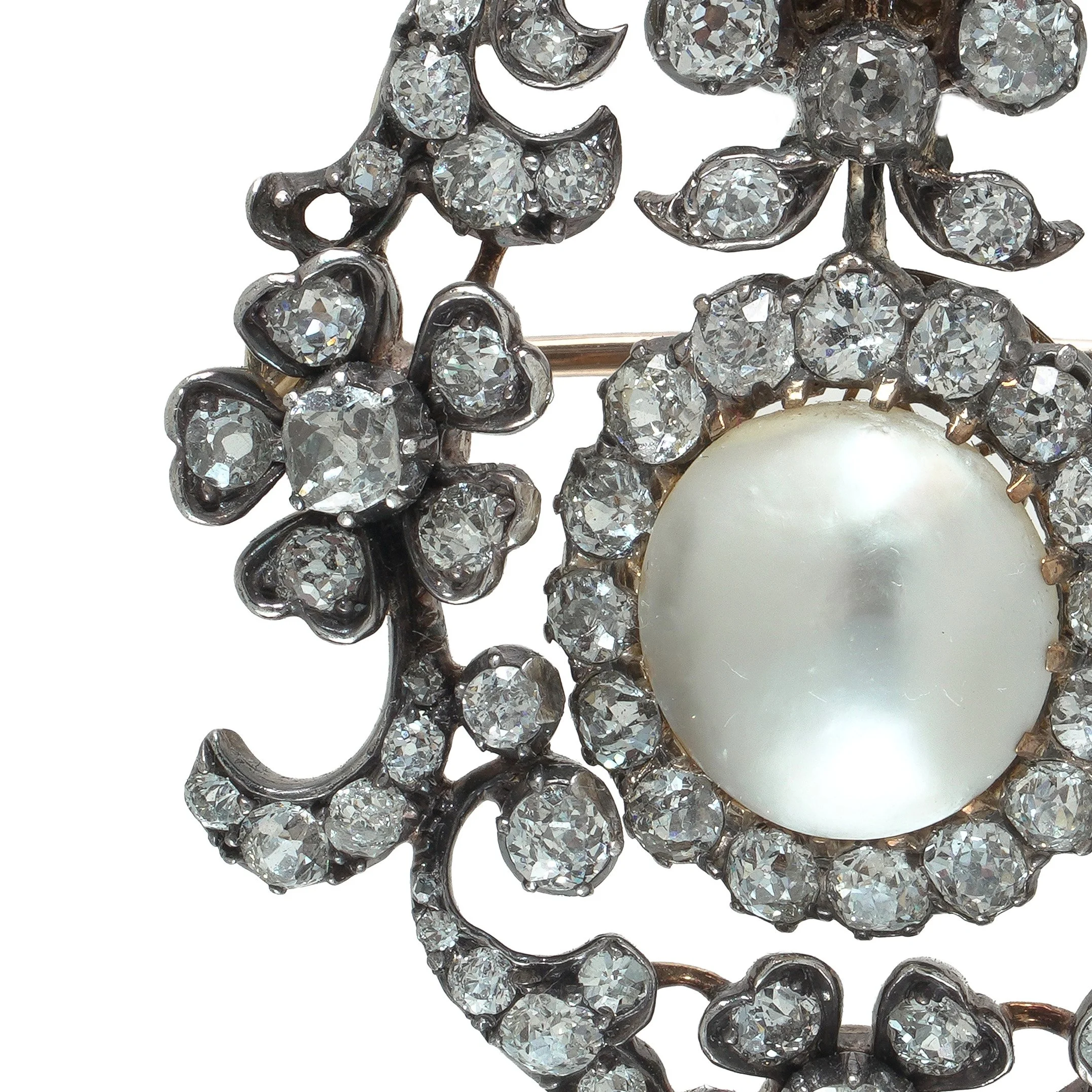 Victorian-Pearl-and-Diamond-Brooch-Pendant-Silver-on-Gold-05-scrolls.jpg