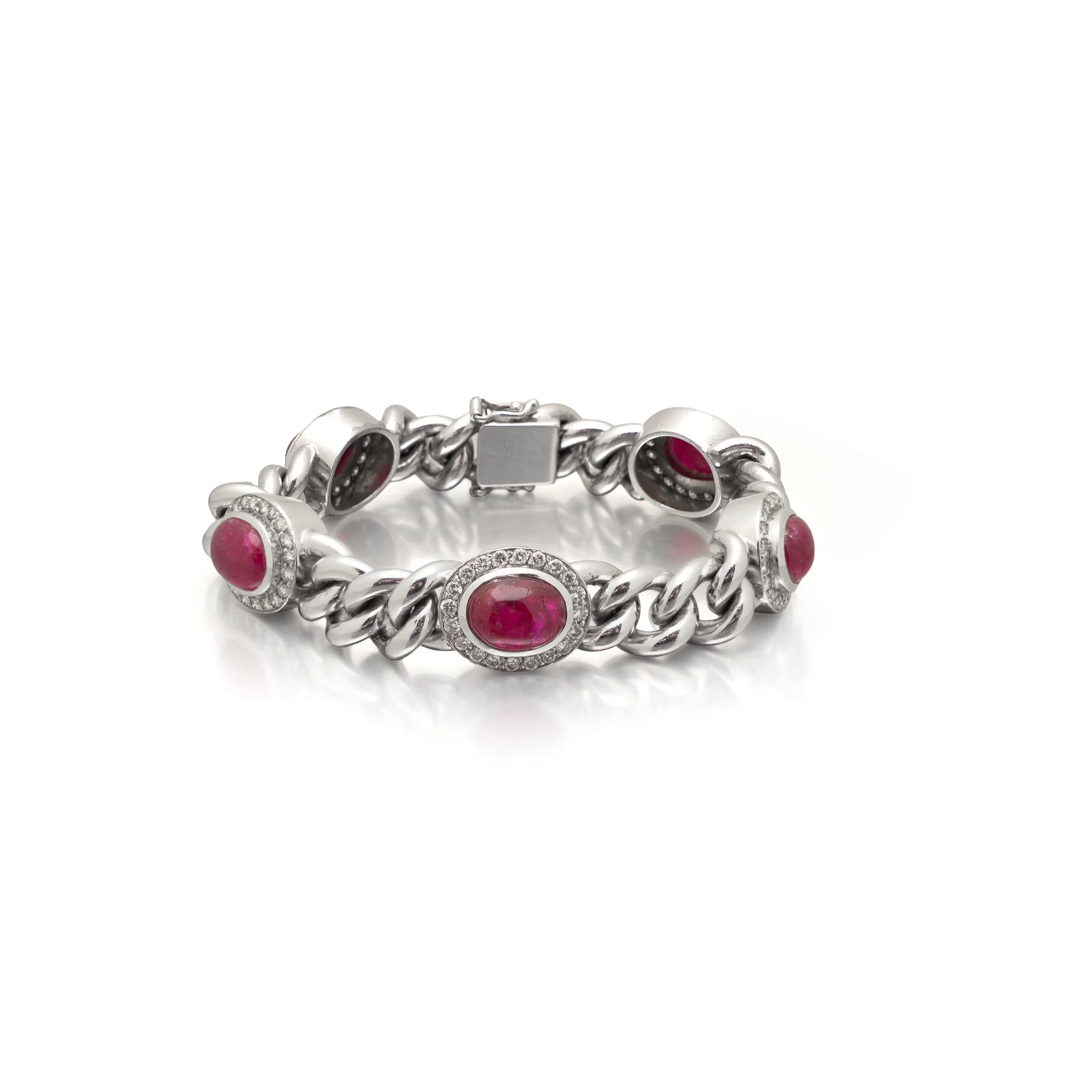 Natural-Ruby-Cabochon-and-Diamond-Curb-Link-Bracelet-18KT-White-Gold-03.jpg