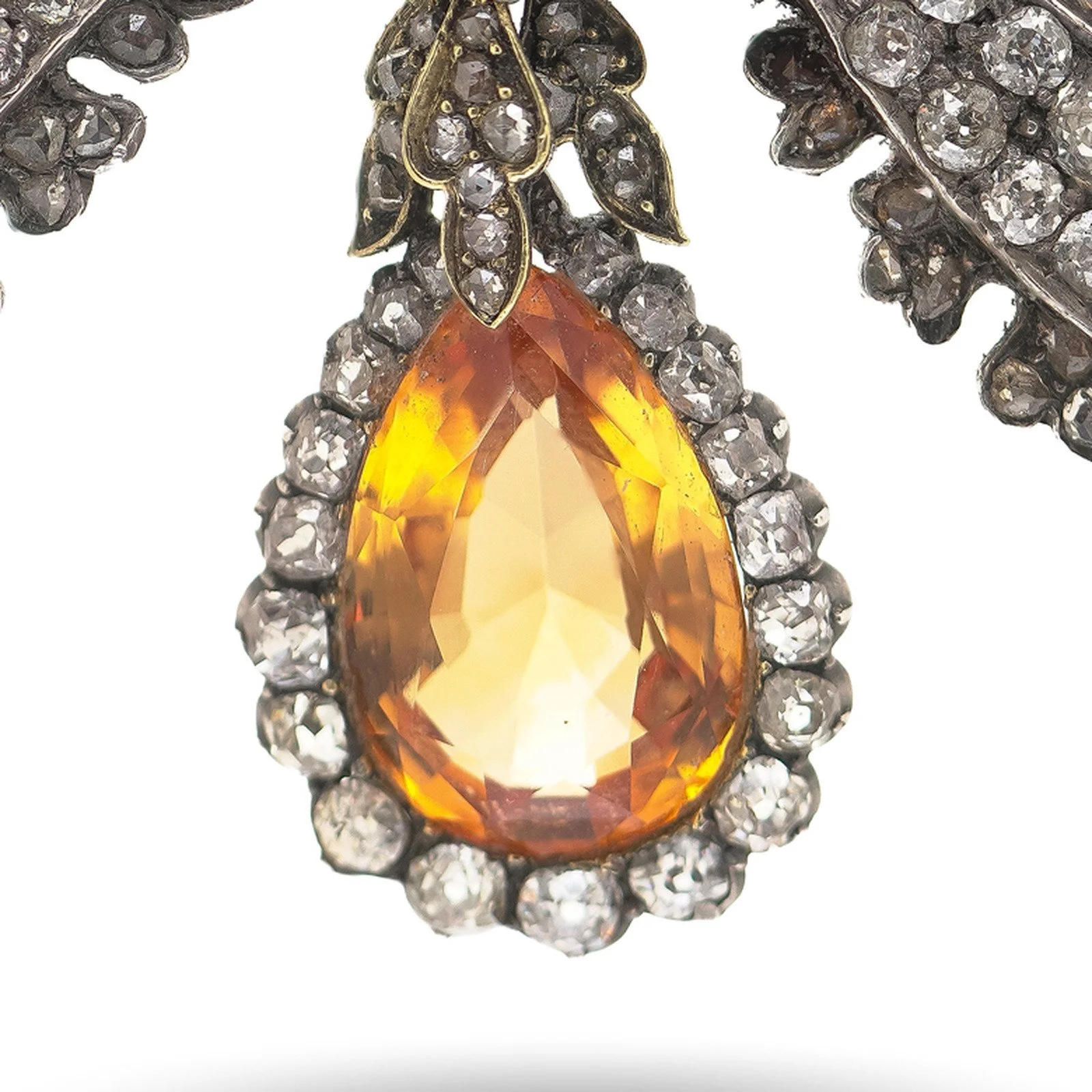 Antique-Victorian-Diamond-and-Citrine-Bow-Brooch-Silver-and-Gold-04-detail-citrine-drop.jpg