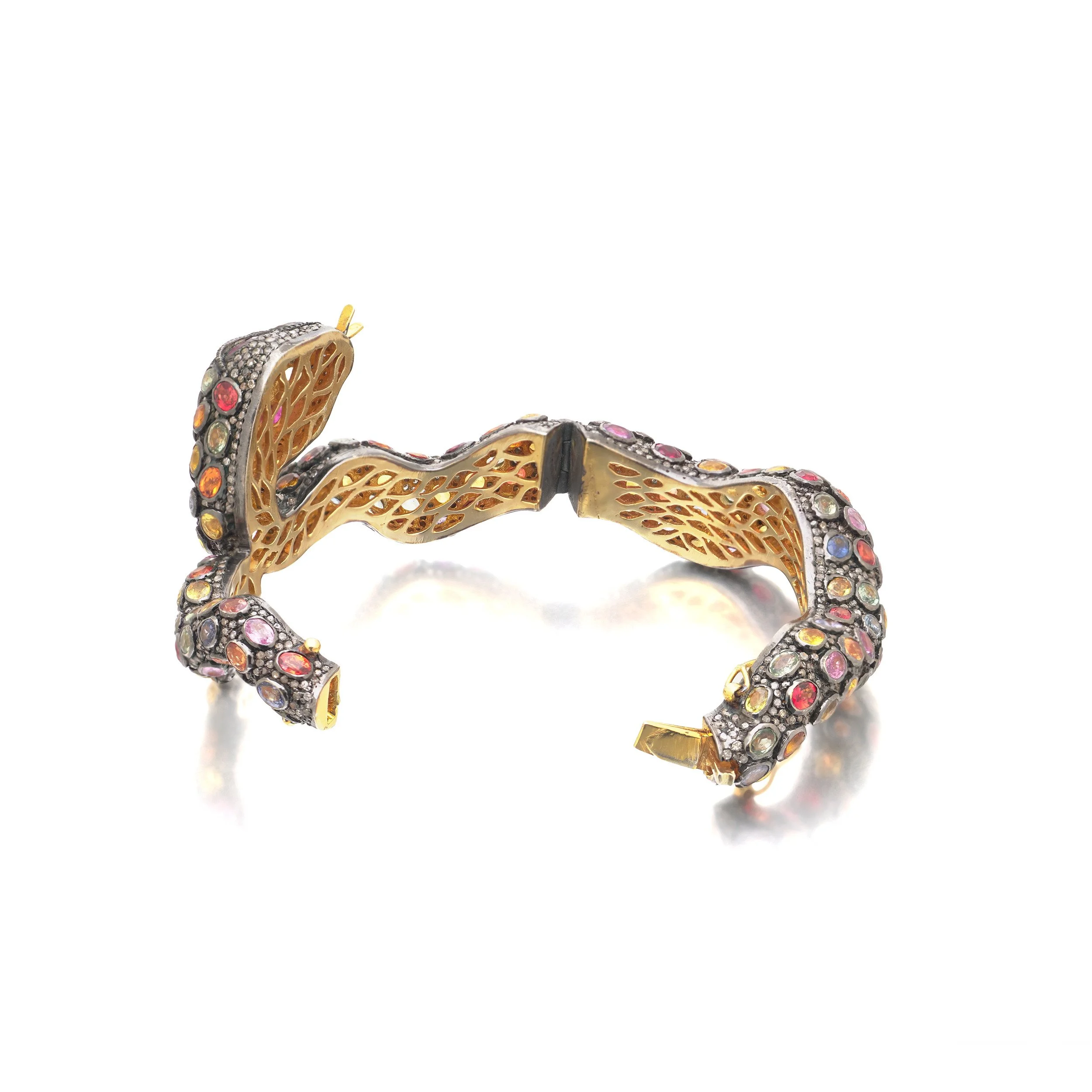 Serpent-Bangle-in-Silver-and-Silver-Gilt-Multi-Coloured-Sapphires-and-Rose-Cut-Diamonds-08.jpg