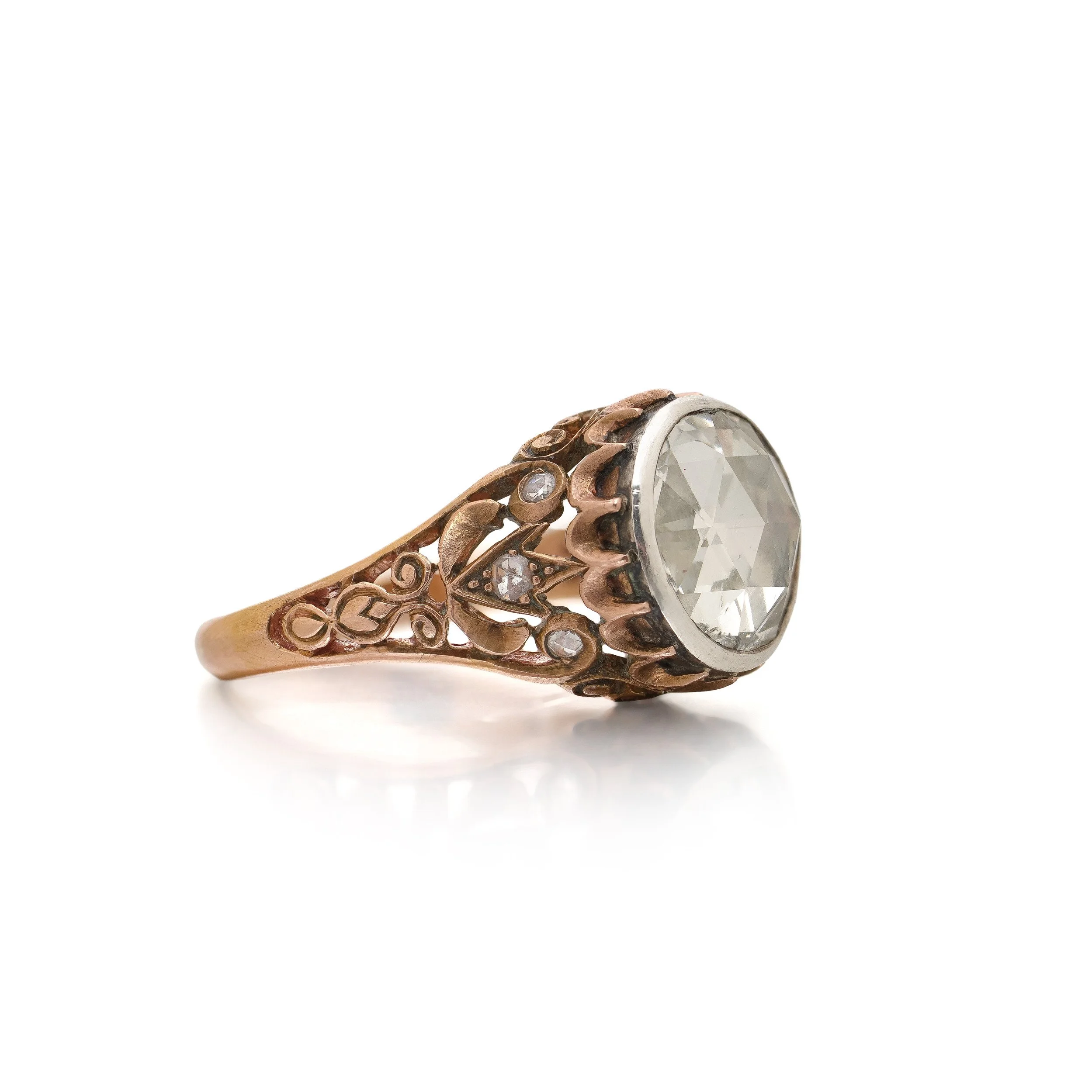 Georgian-Rose-Cut-Diamond-Ring-Victorian-15KT-Gold-Shank-07.jpg