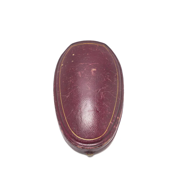 Antique Victorian C.F. Hancock Cross Pendant Box, Late Storr and Mortimer, Bruton Street