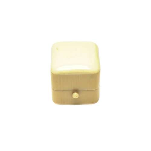 Antique J.W. Benson Ivory Coloured Ring Box, Royal Exchange London