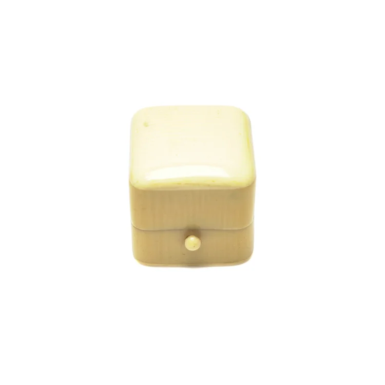 Antique J.W. Benson Ivory Coloured Ring Box, Royal Exchange London